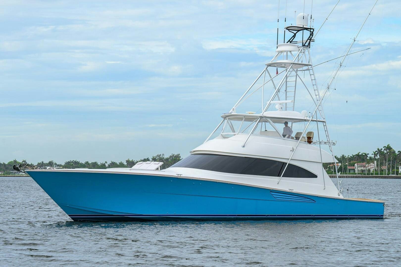a large white boat on the water aboard BACCHUS Yacht for Sale