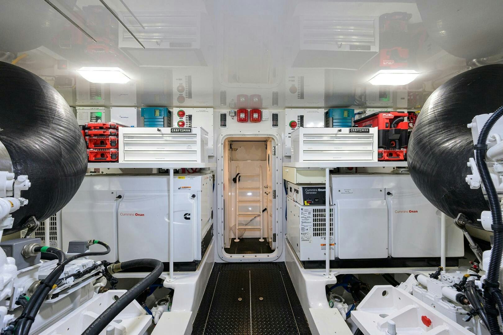 a room with machinery and equipment aboard BACCHUS Yacht for Sale