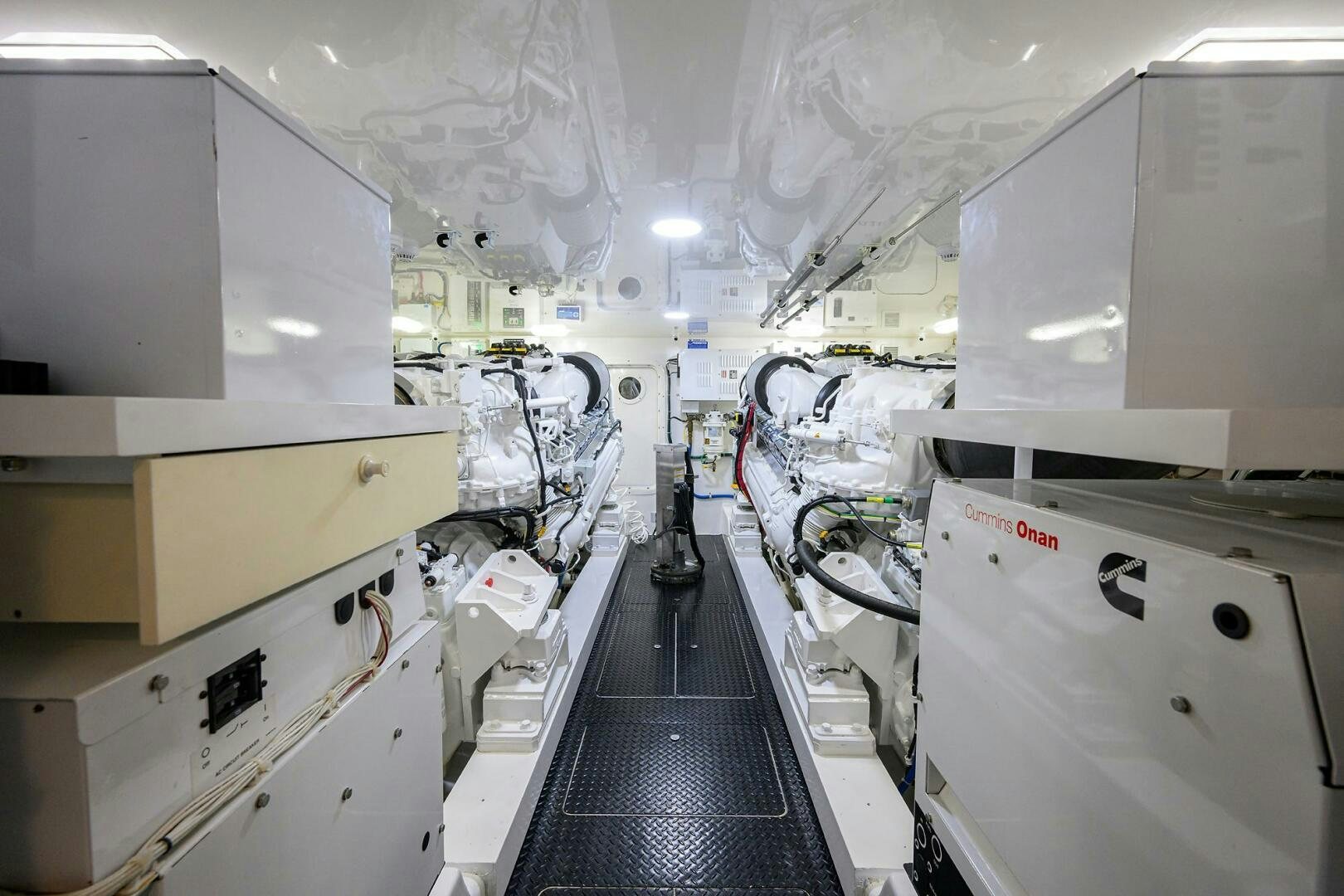 a room with several machines aboard BACCHUS Yacht for Sale
