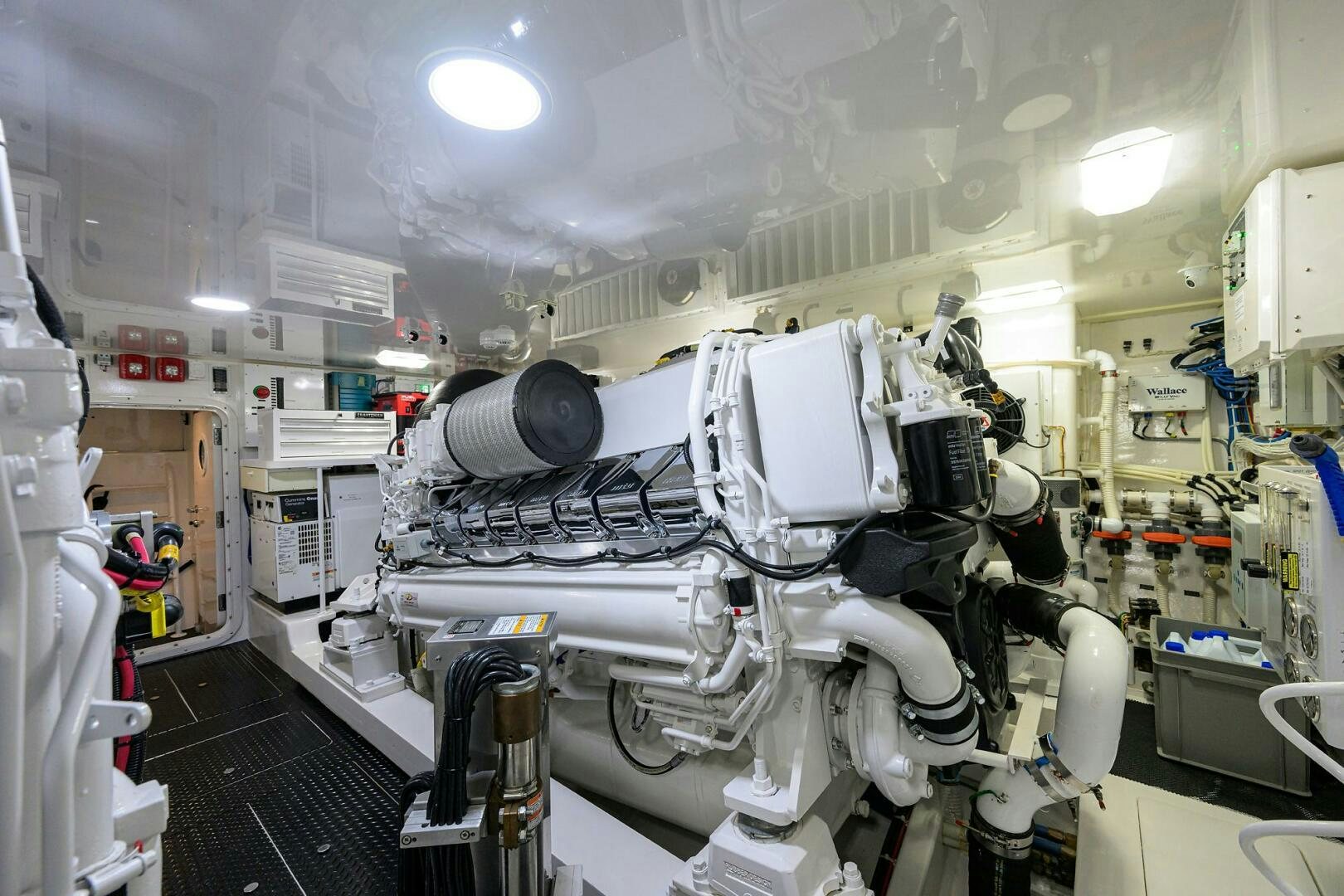 a room with machinery aboard BACCHUS Yacht for Sale