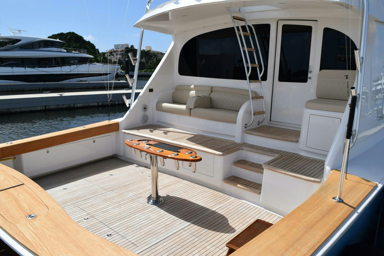 a boat on the water aboard BACCHUS Yacht for Sale
