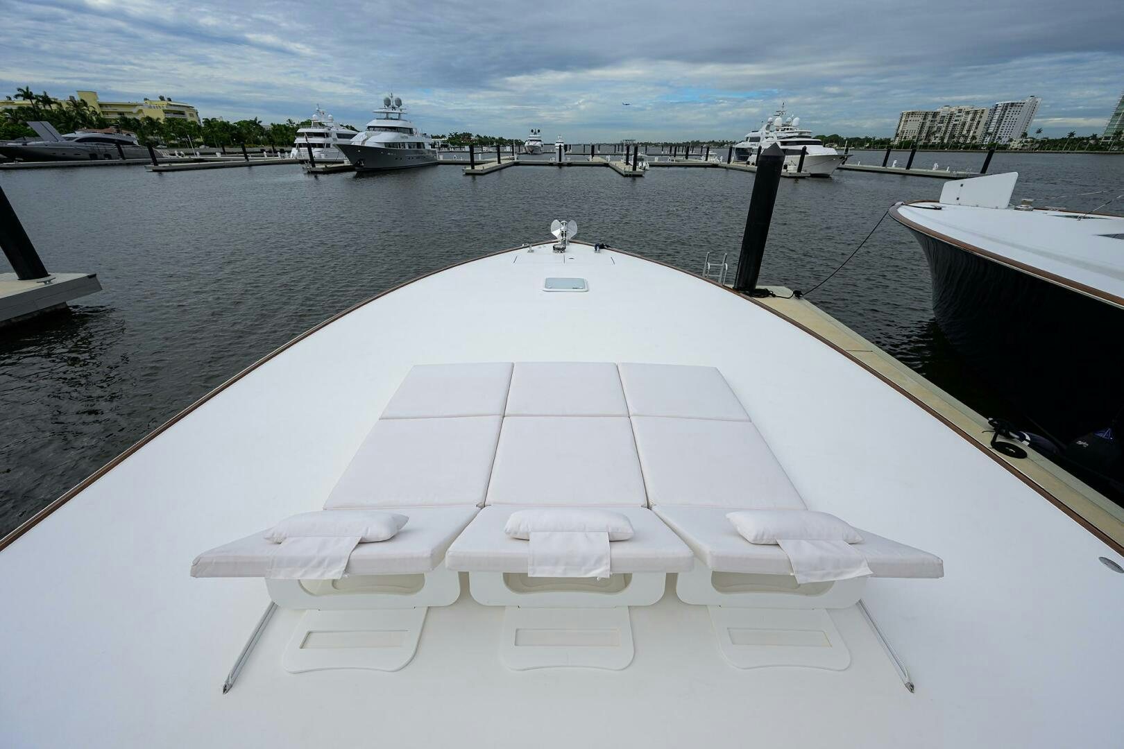 a boat in the water aboard BACCHUS Yacht for Sale
