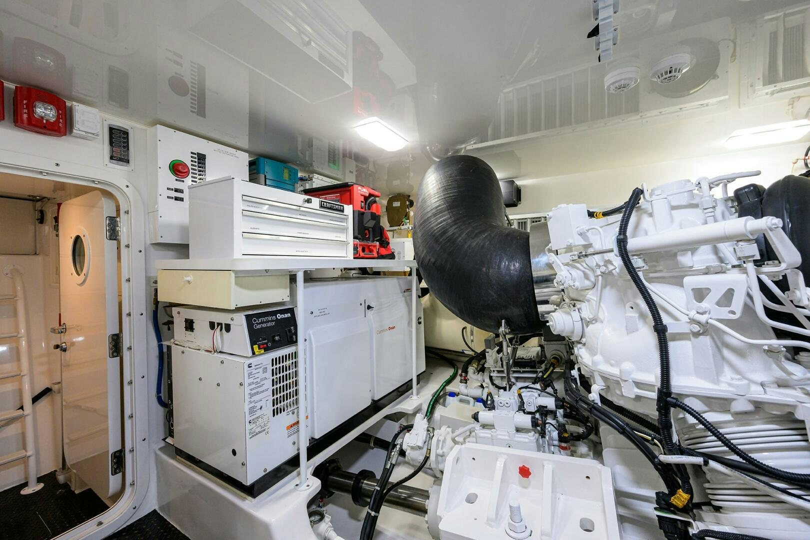 a room with machines and equipment aboard BACCHUS Yacht for Sale