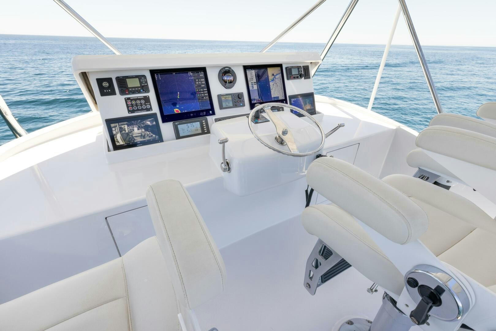 the inside of a boat aboard SALTY K Yacht for Sale