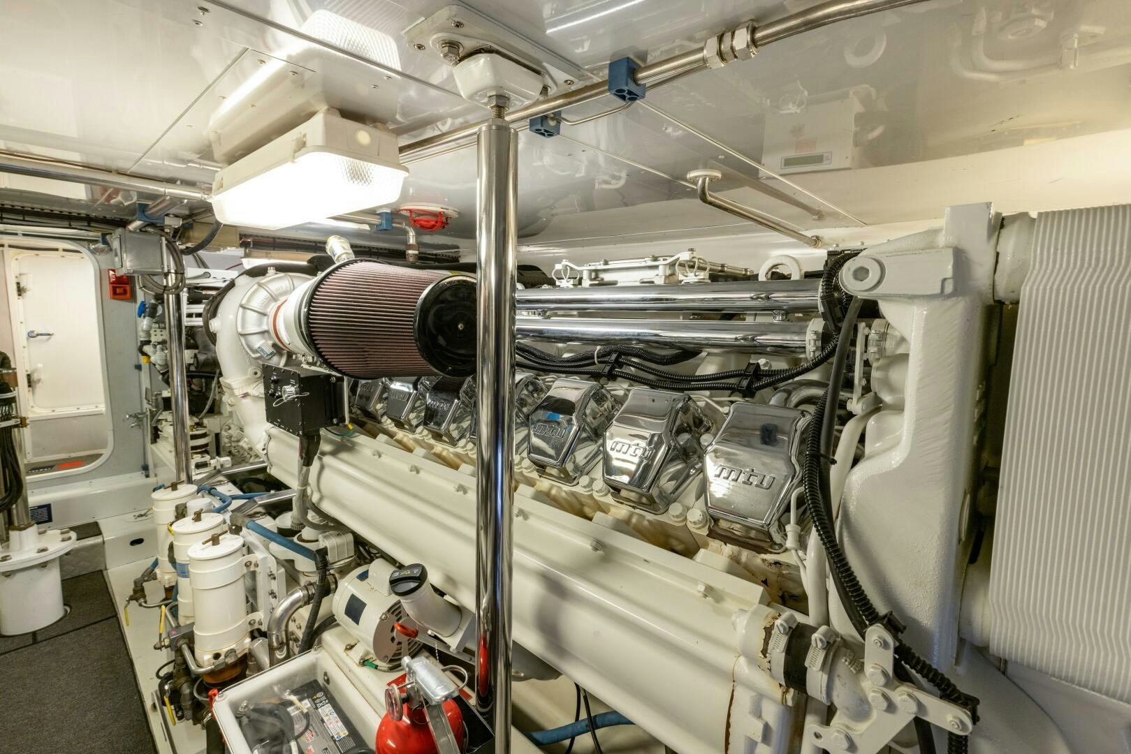 a close-up of a machine aboard SALTY K Yacht for Sale