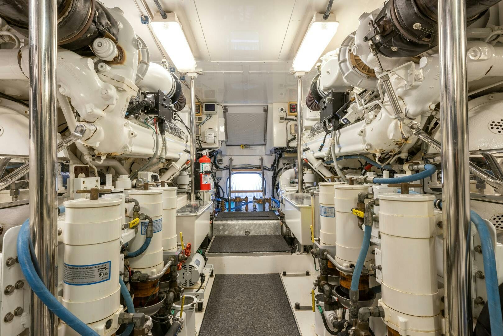 a room with machinery aboard SALTY K Yacht for Sale