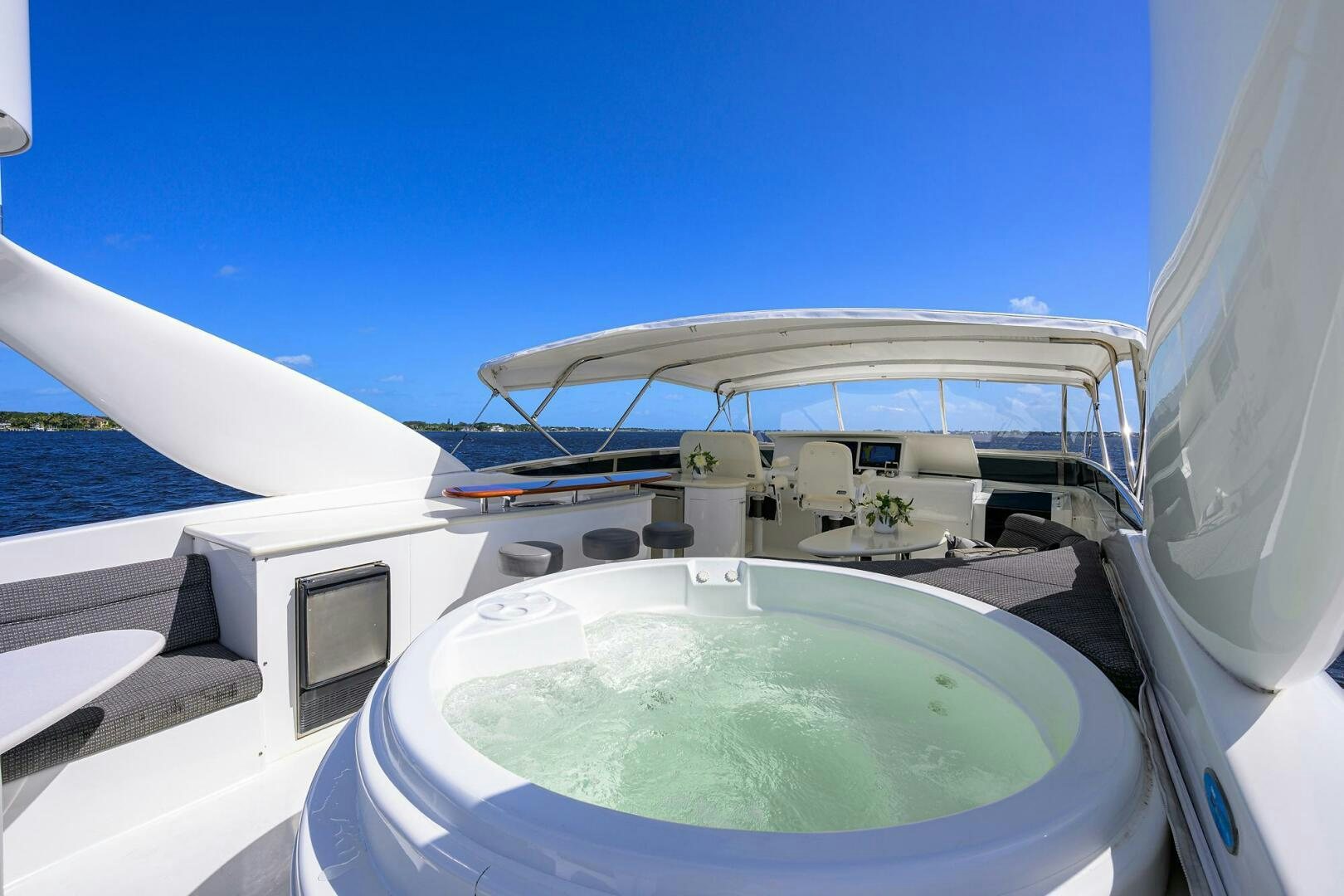 a boat on the water aboard ALWAYS BAREFOOT Yacht for Sale