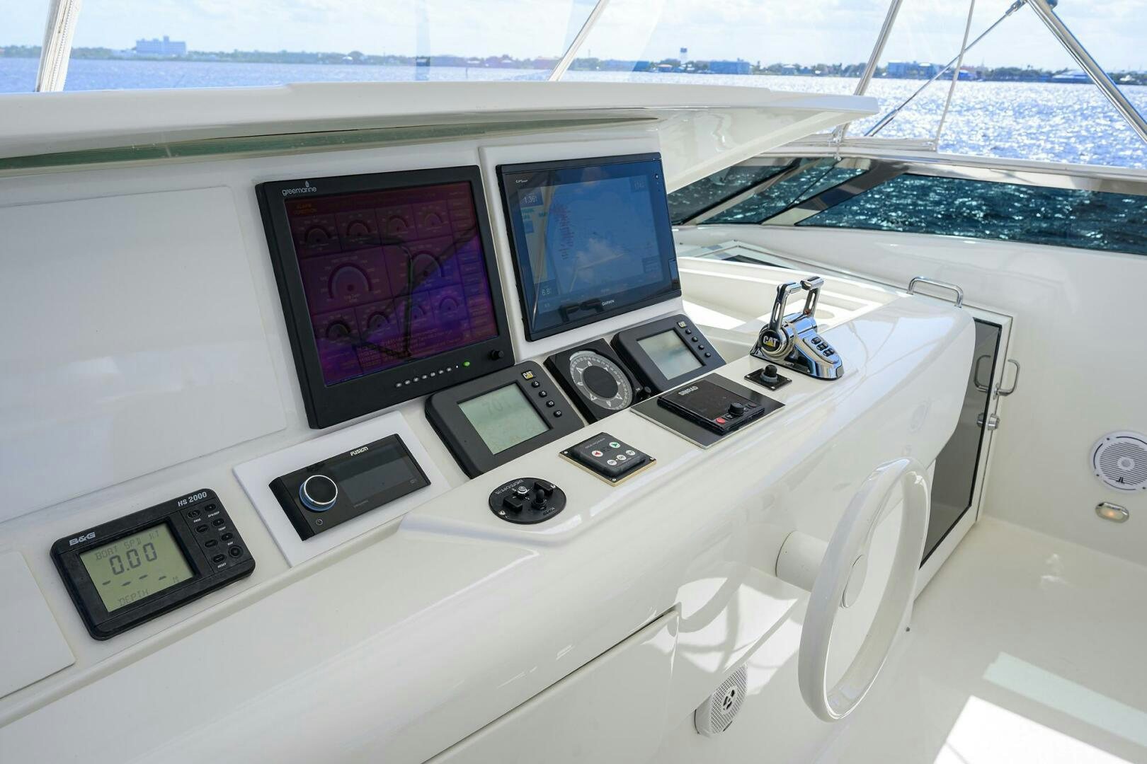 a white machine with multiple screens aboard ALWAYS BAREFOOT Yacht for Sale