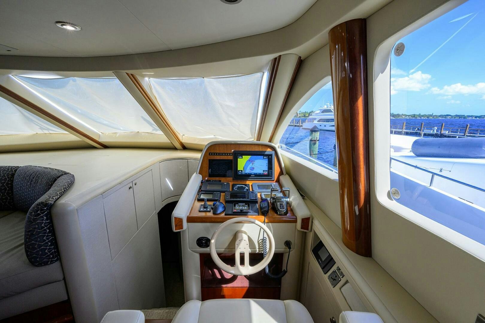 inside of a car aboard ALWAYS BAREFOOT Yacht for Sale