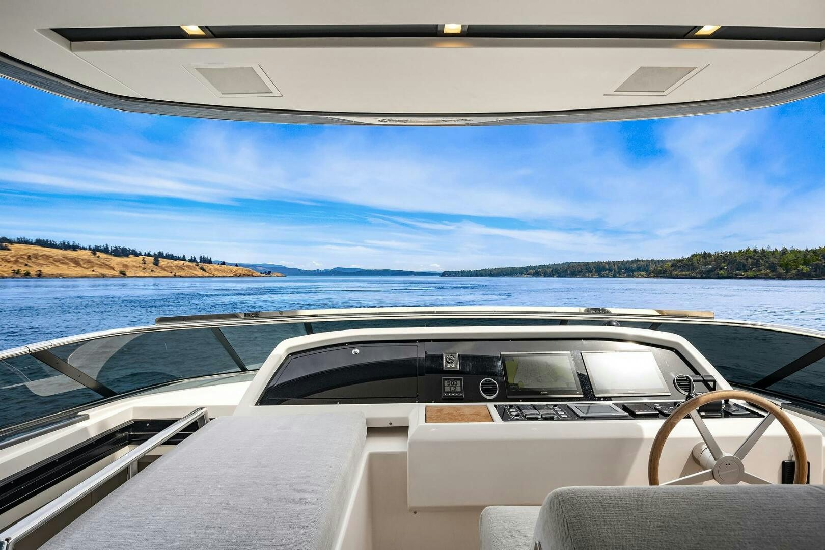 the inside of a car aboard SANLORENZO SL86 Yacht for Sale