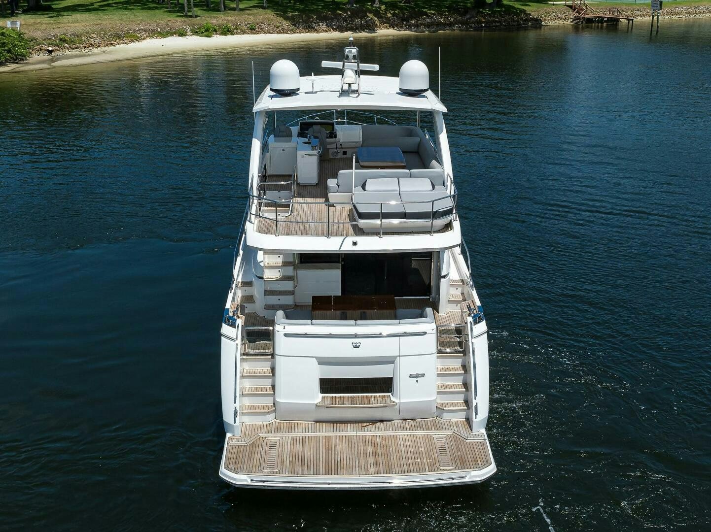 a boat on the water aboard TWIST OF FAITH Yacht for Sale