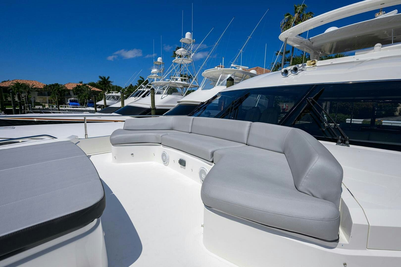 a group of yachts in a harbor aboard TWIST OF FAITH Yacht for Sale