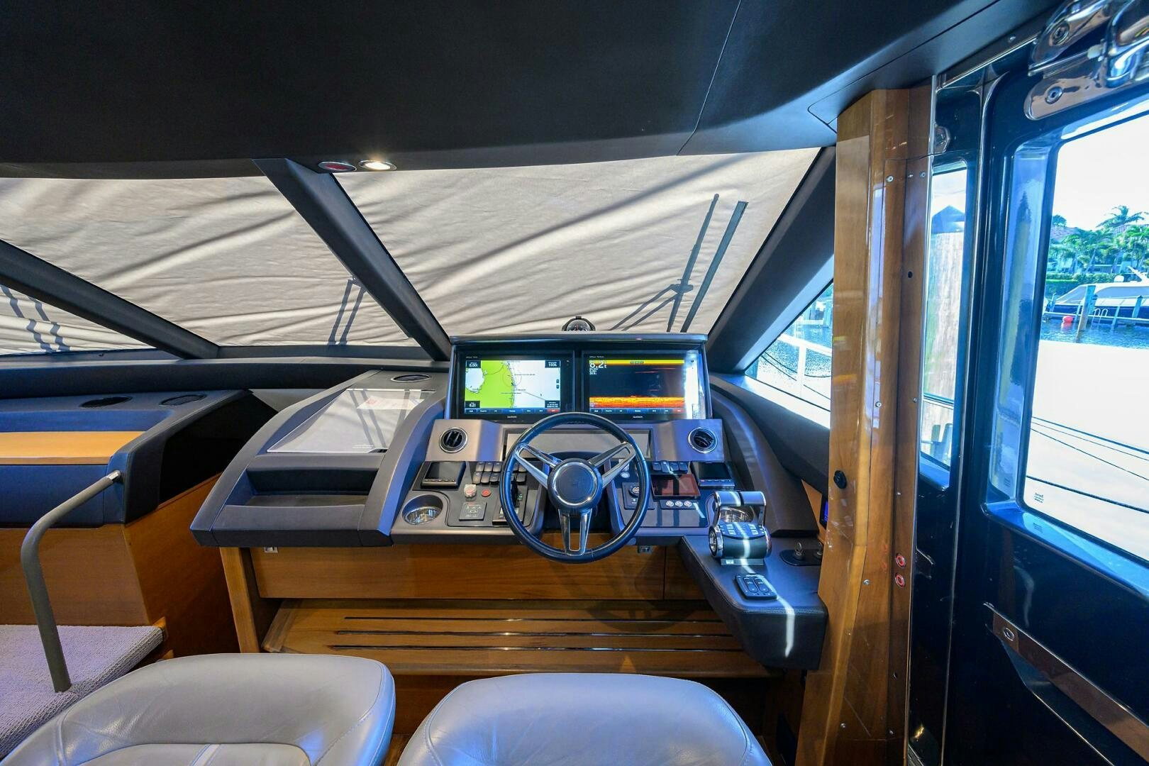 inside of a vehicle aboard TWIST OF FAITH Yacht for Sale