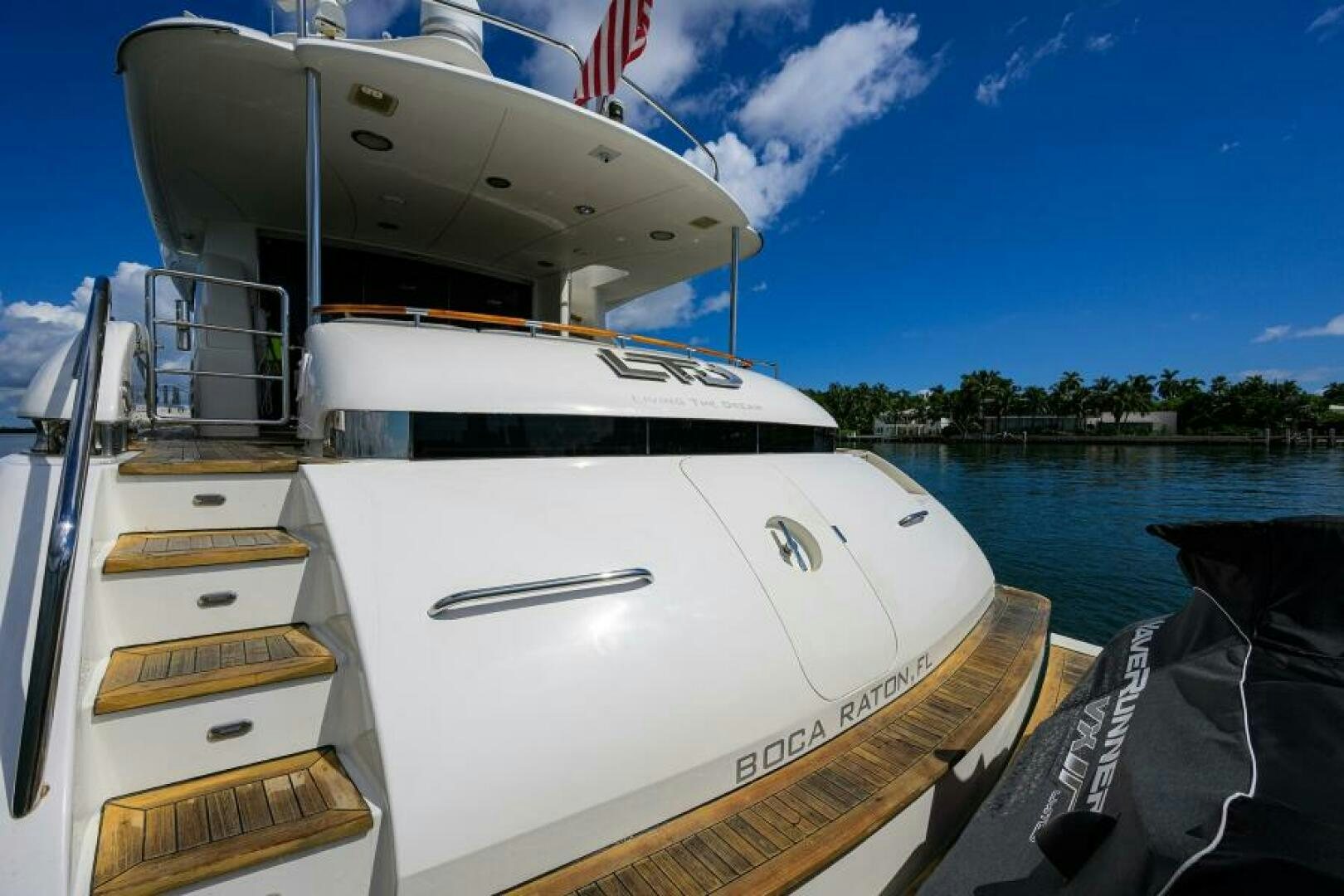 a boat on the water aboard LIVING THE DREAM Yacht for Sale