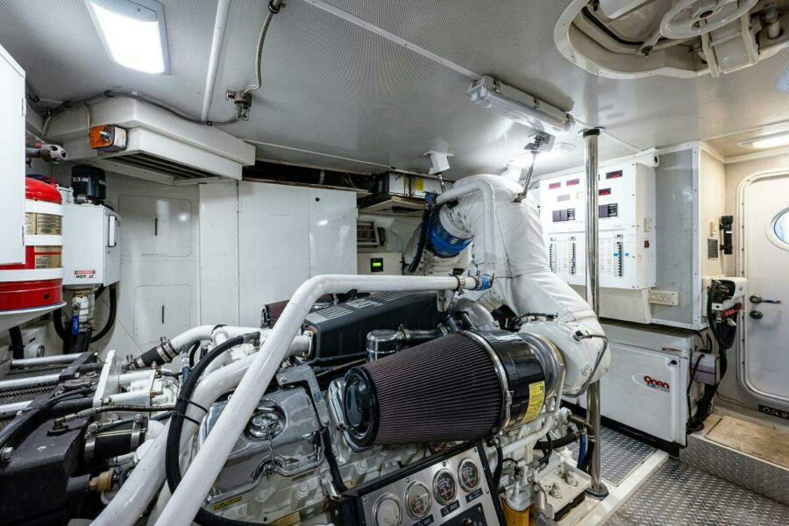 a machine in a room aboard LIVING THE DREAM Yacht for Sale