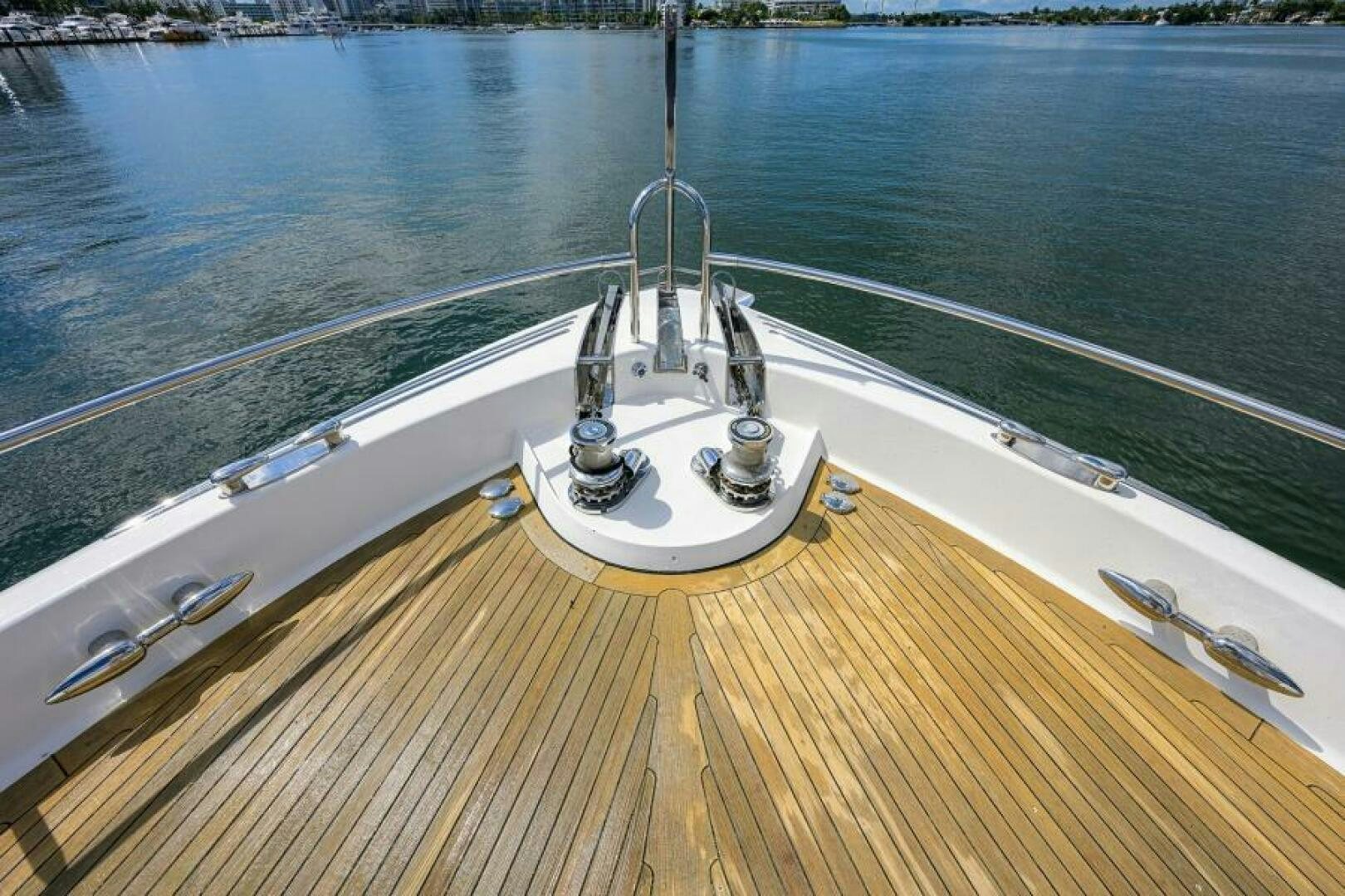 a boat on the water aboard LIVING THE DREAM Yacht for Sale