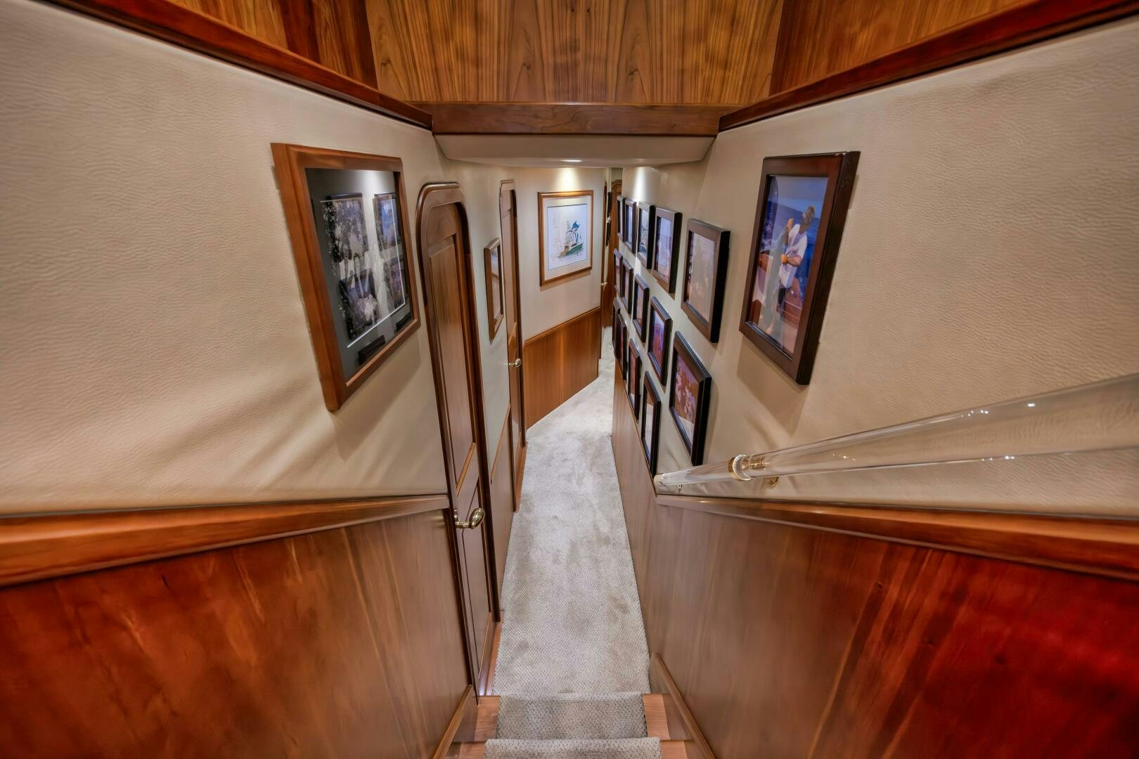 a room with a white sheet of paper on a wall aboard ANN WARRICK Yacht for Sale
