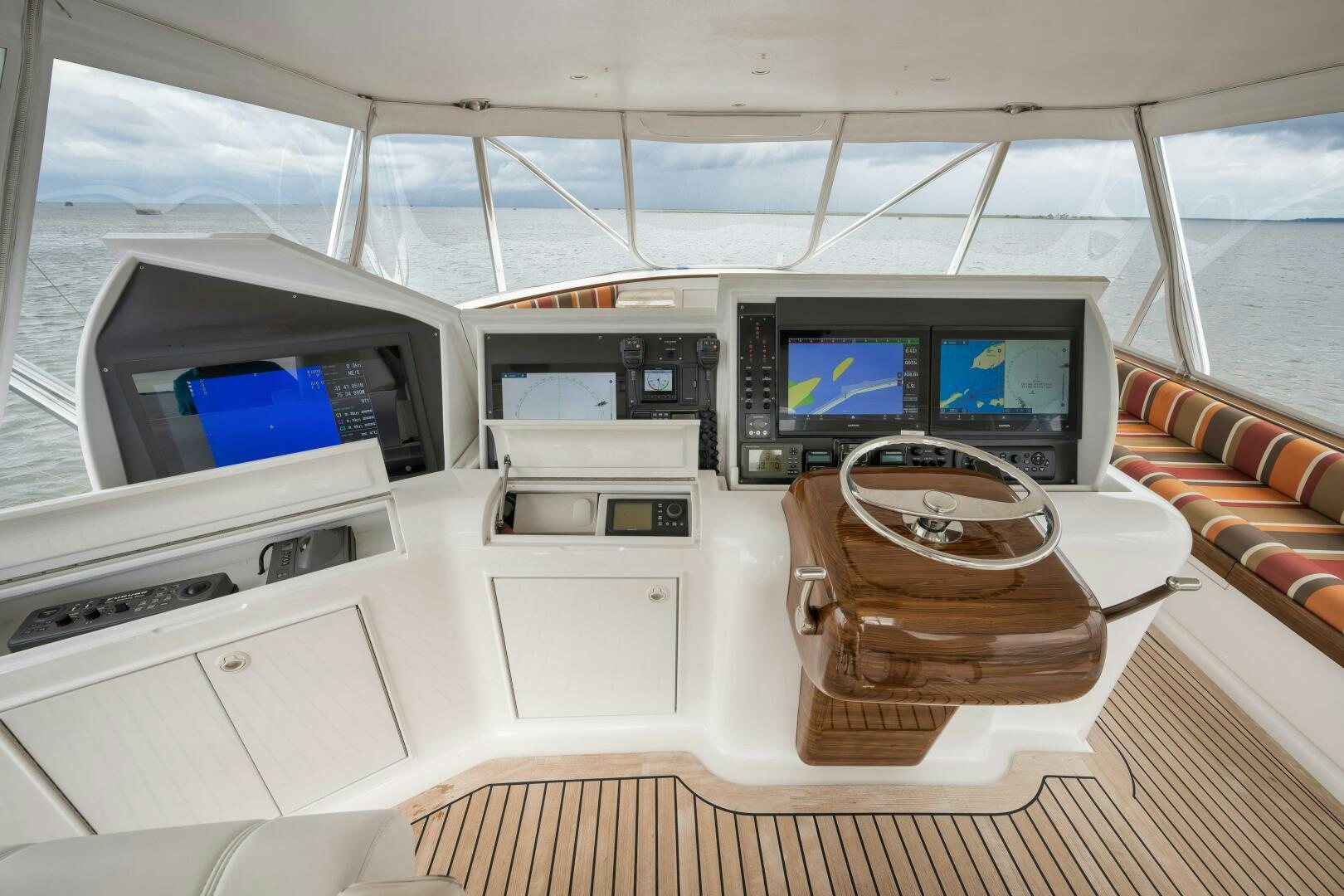 inside of a car aboard ANN WARRICK Yacht for Sale