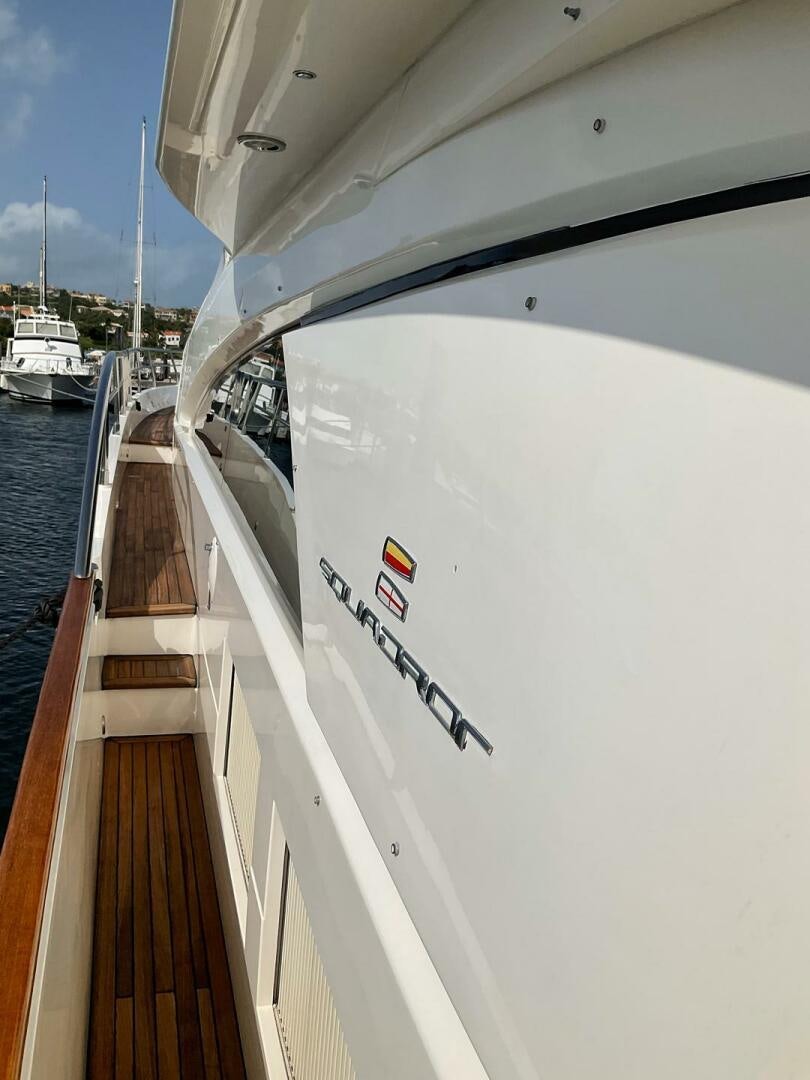 the side of a boat aboard NONE Yacht for Sale