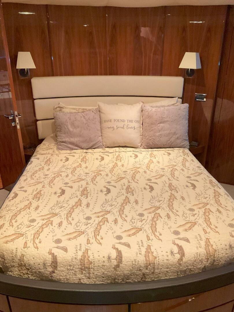 a bed with pillows aboard NONE Yacht for Sale