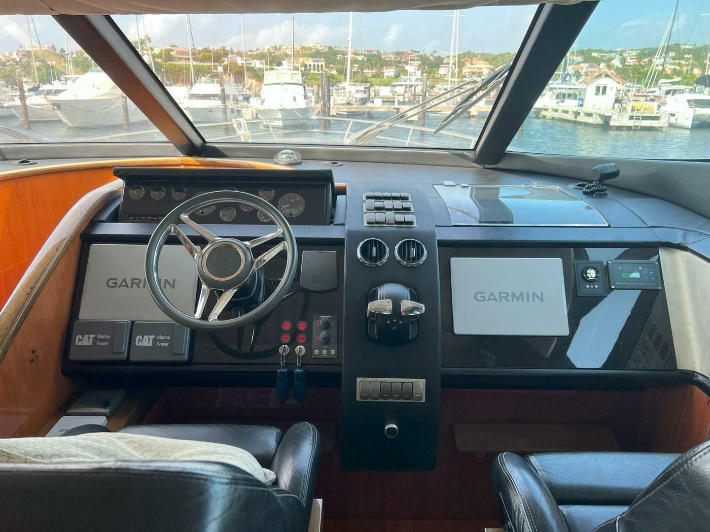 inside of a car aboard NONE Yacht for Sale