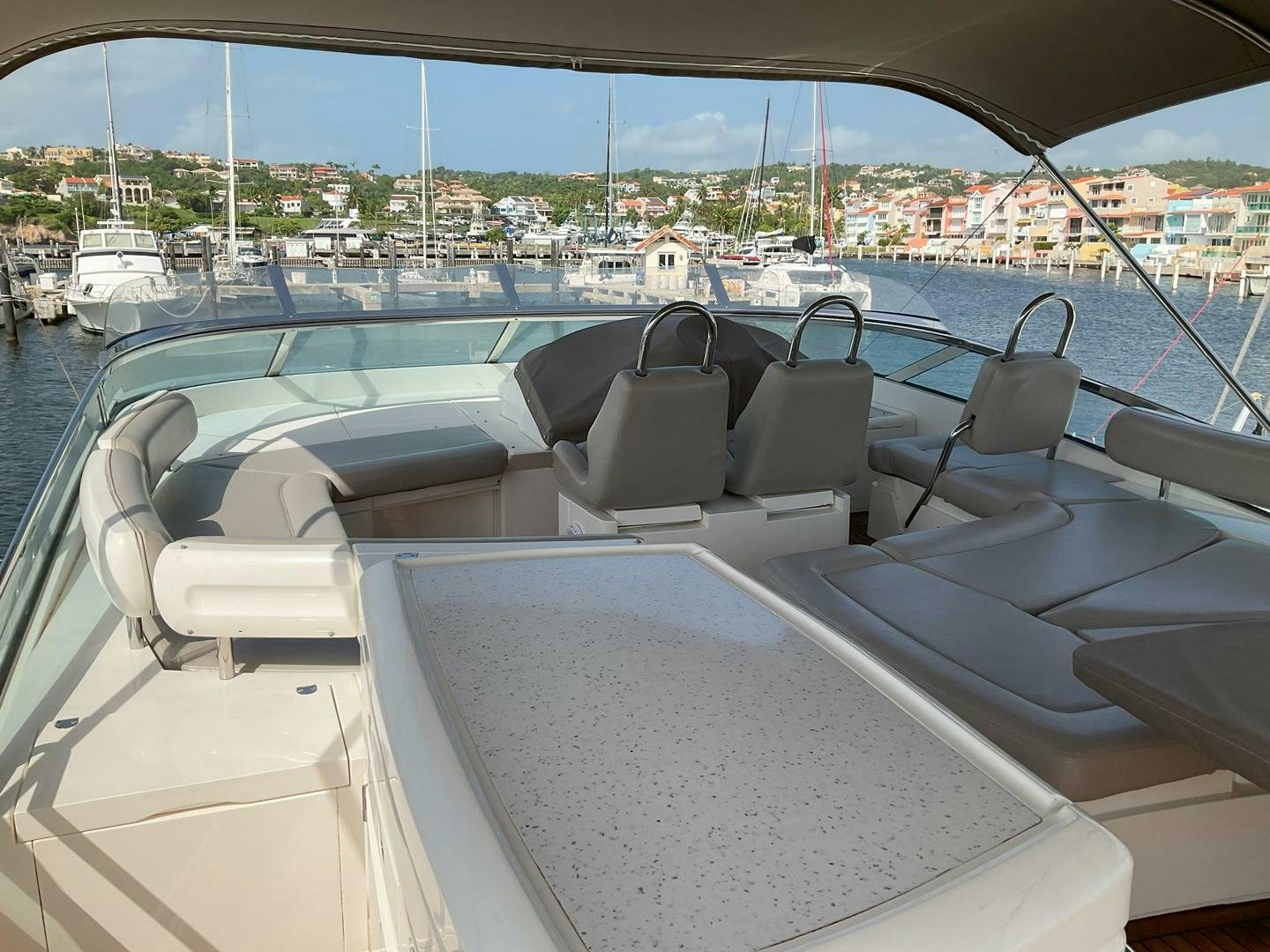 a boat with many seats aboard NONE Yacht for Sale