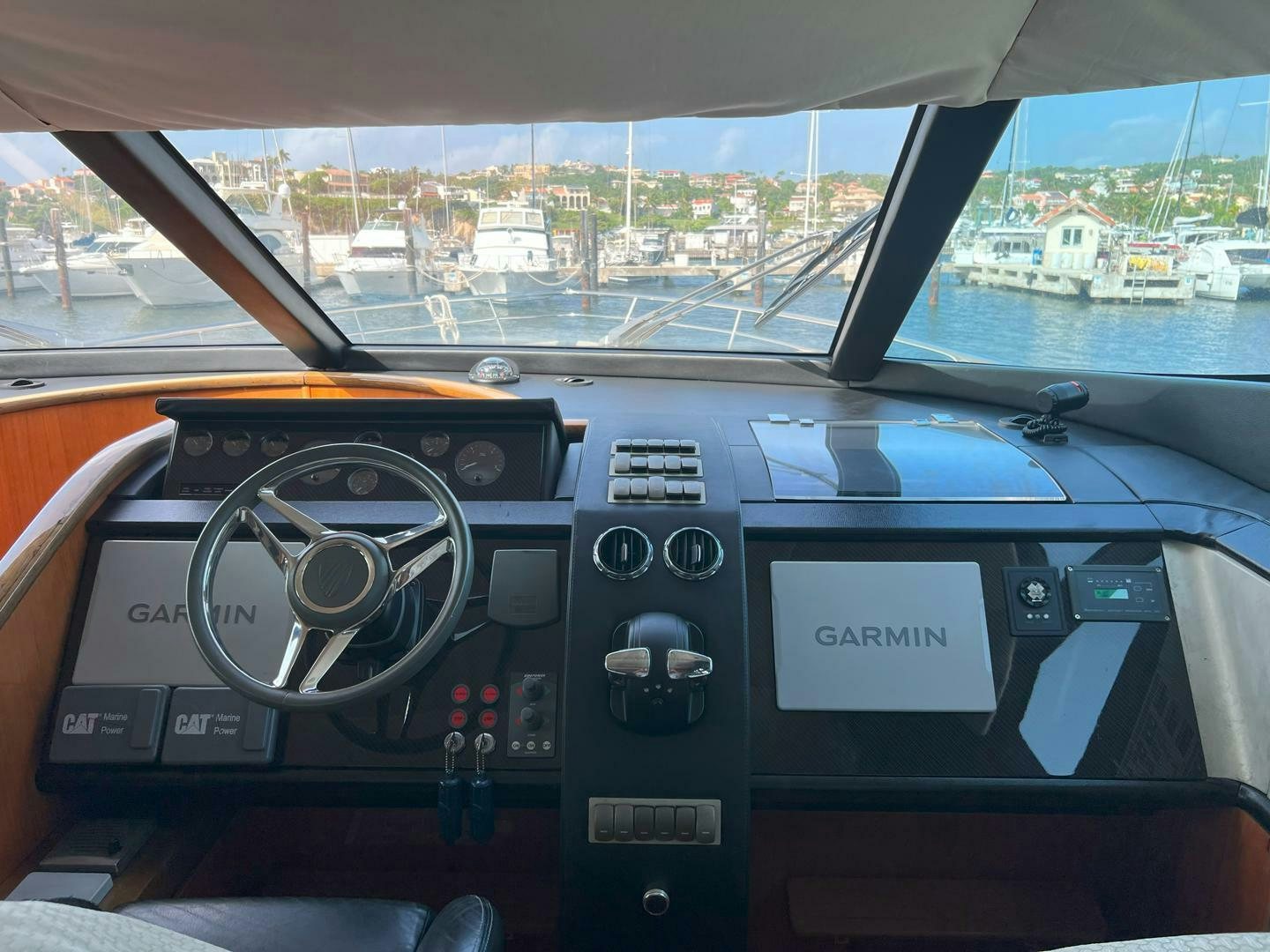 inside of a car aboard NONE Yacht for Sale