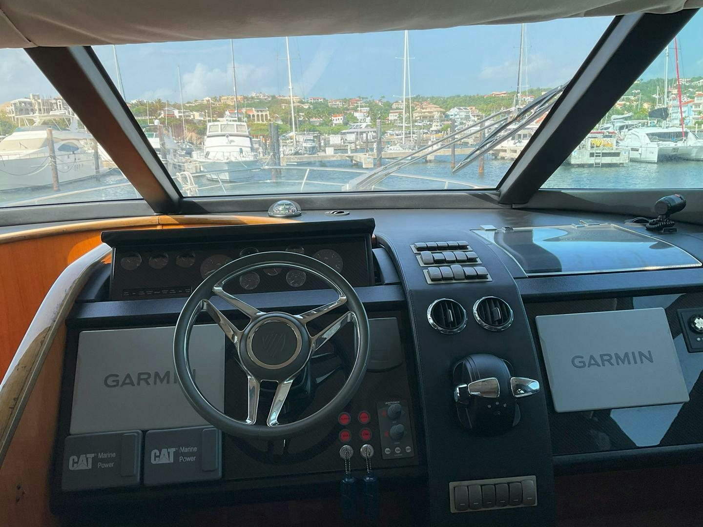 inside of a car aboard NONE Yacht for Sale