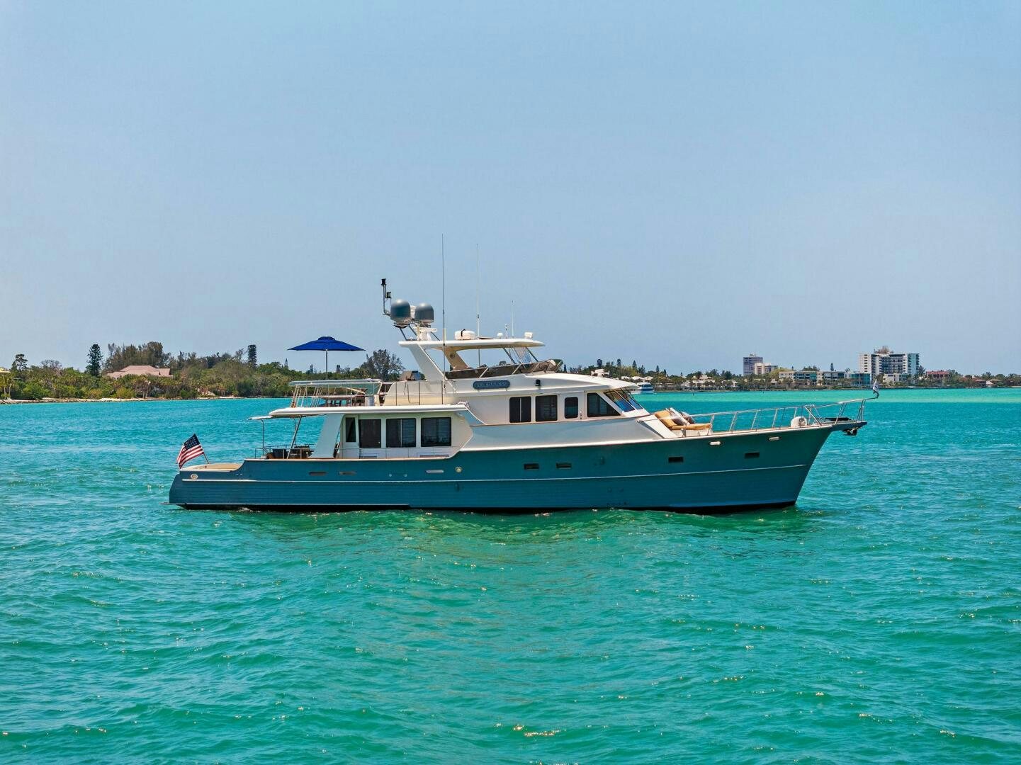 a boat in the water aboard RELENTLESS Yacht for Sale