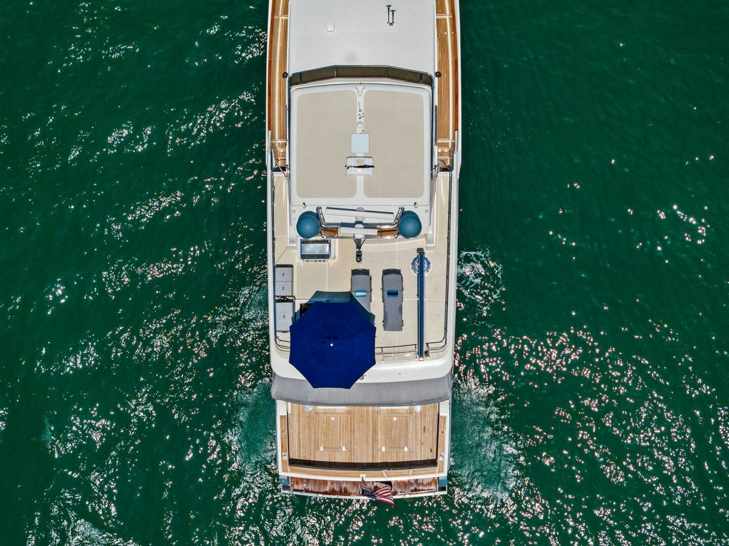 a space ship in outer space aboard RELENTLESS Yacht for Sale