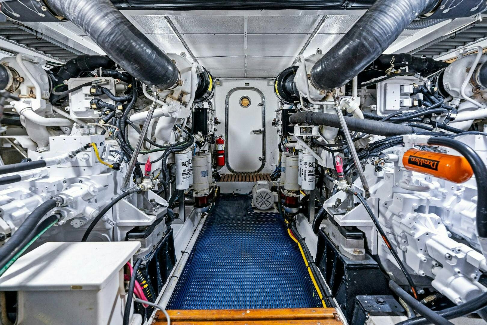 a large machine with wires aboard RELENTLESS Yacht for Sale