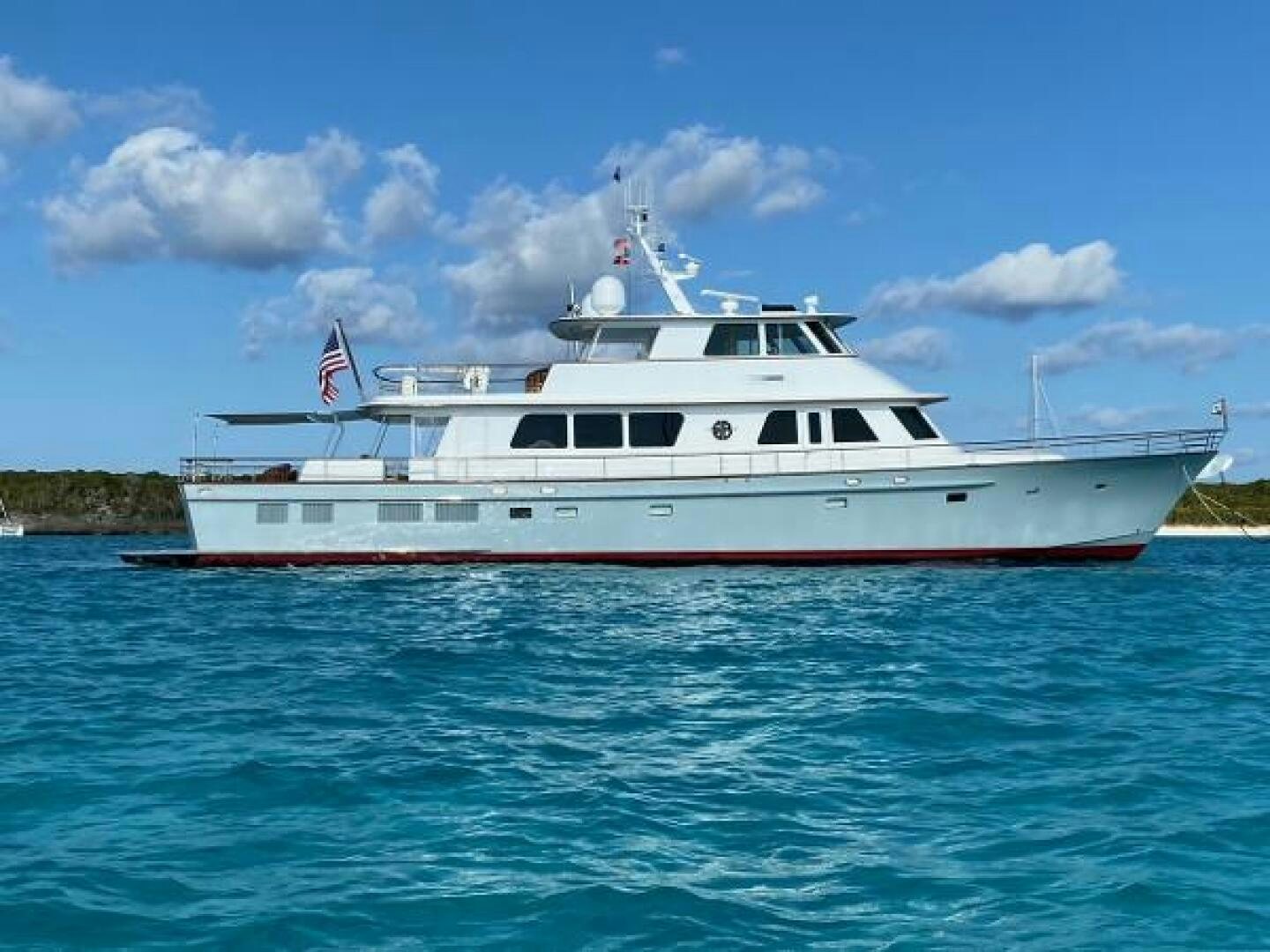 a large white boat in the water aboard SEA BOLD Yacht for Sale