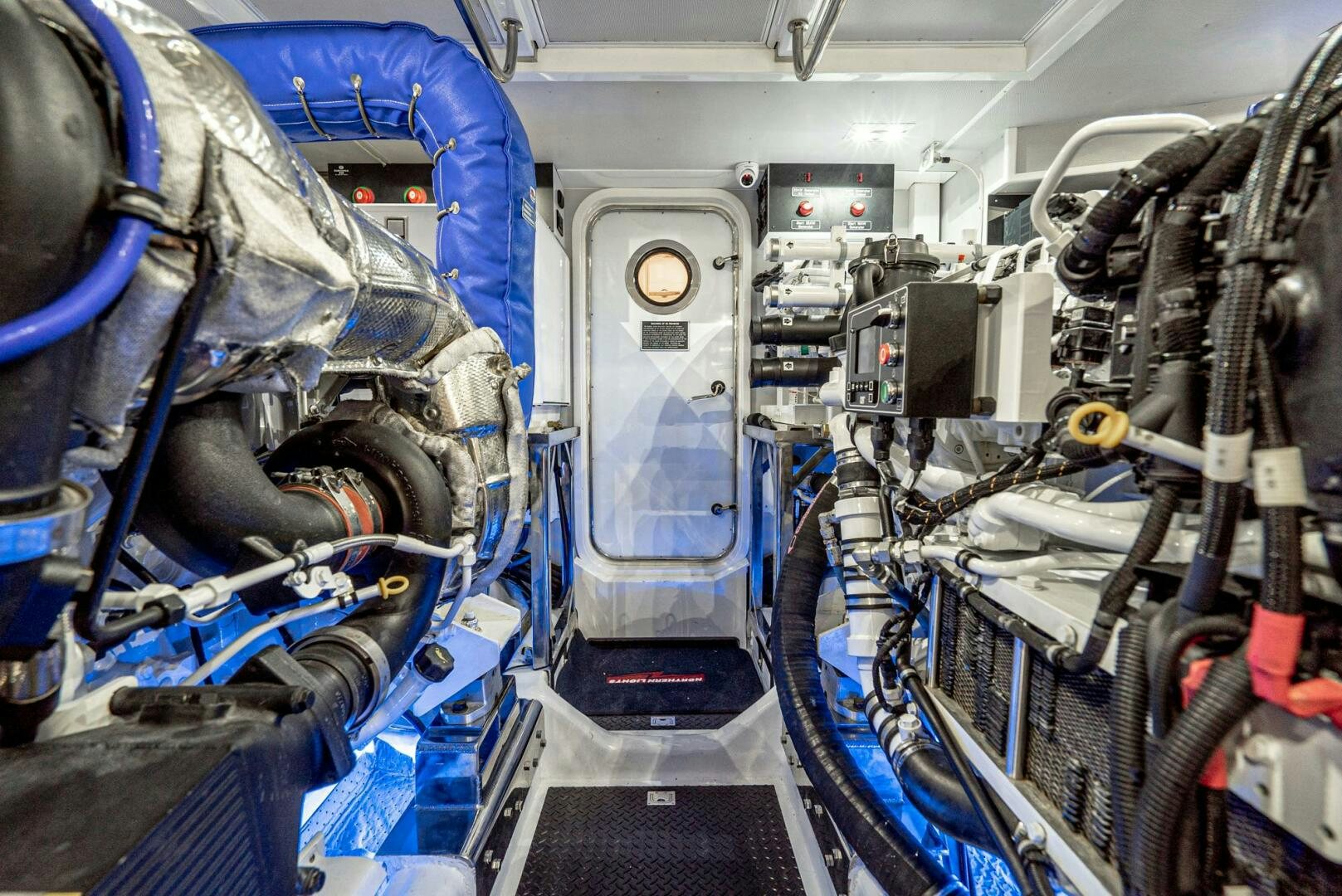 a machine with wires aboard KING OF NOTHING Yacht for Sale