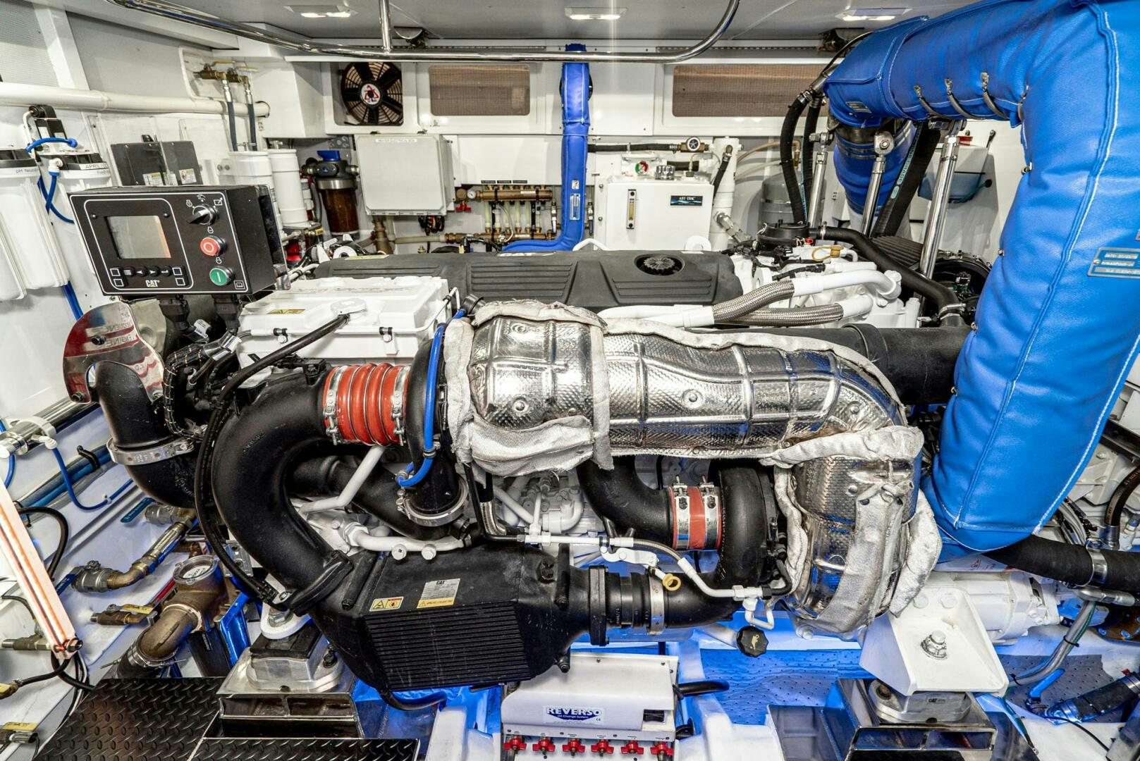 a machine with a large amount of engine aboard KING OF NOTHING Yacht for Sale