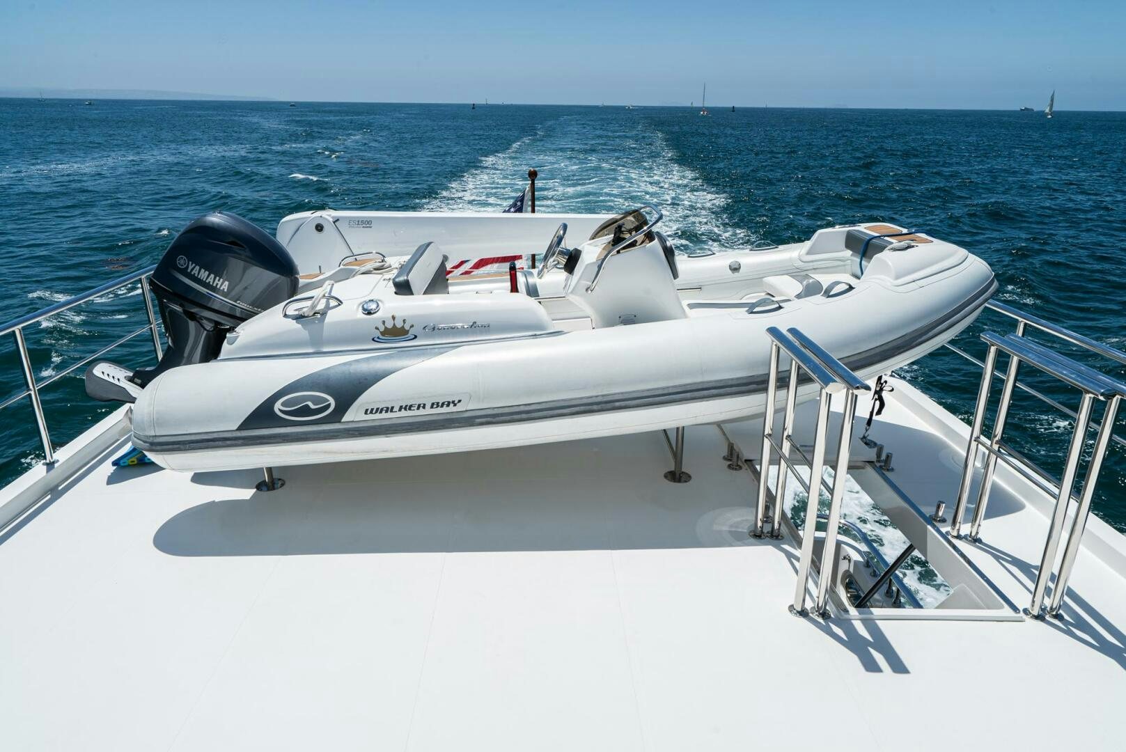 a boat on the water aboard KING OF NOTHING Yacht for Sale