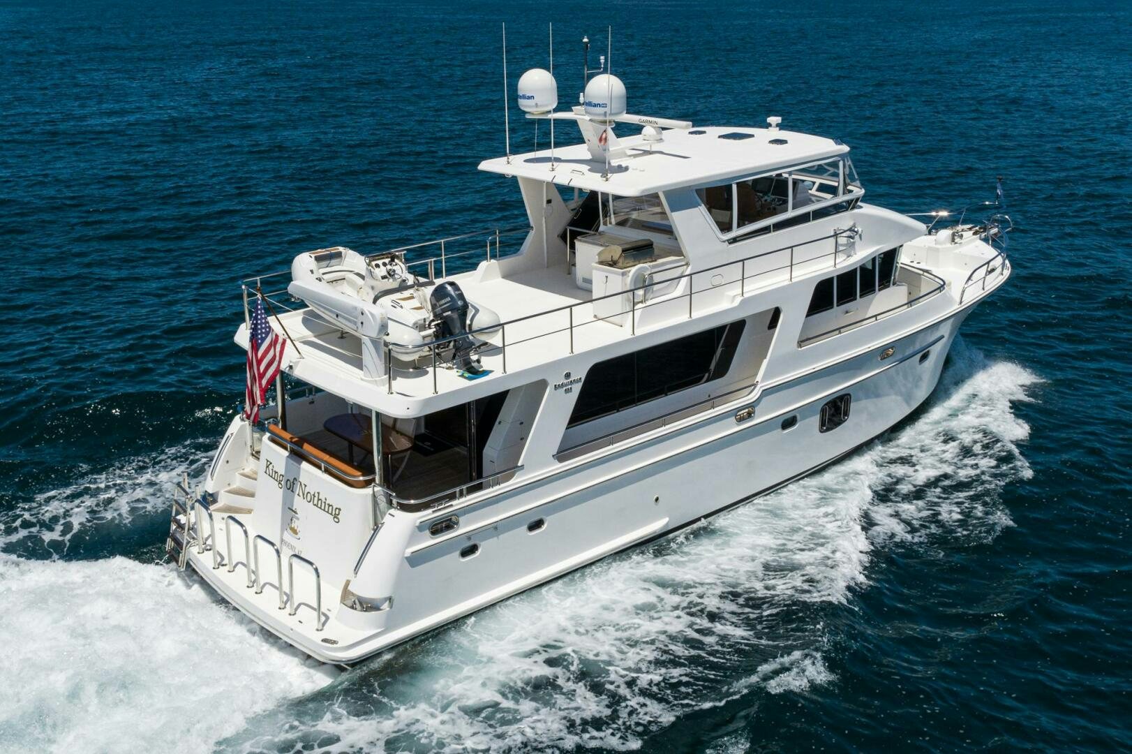a boat on the water aboard KING OF NOTHING Yacht for Sale