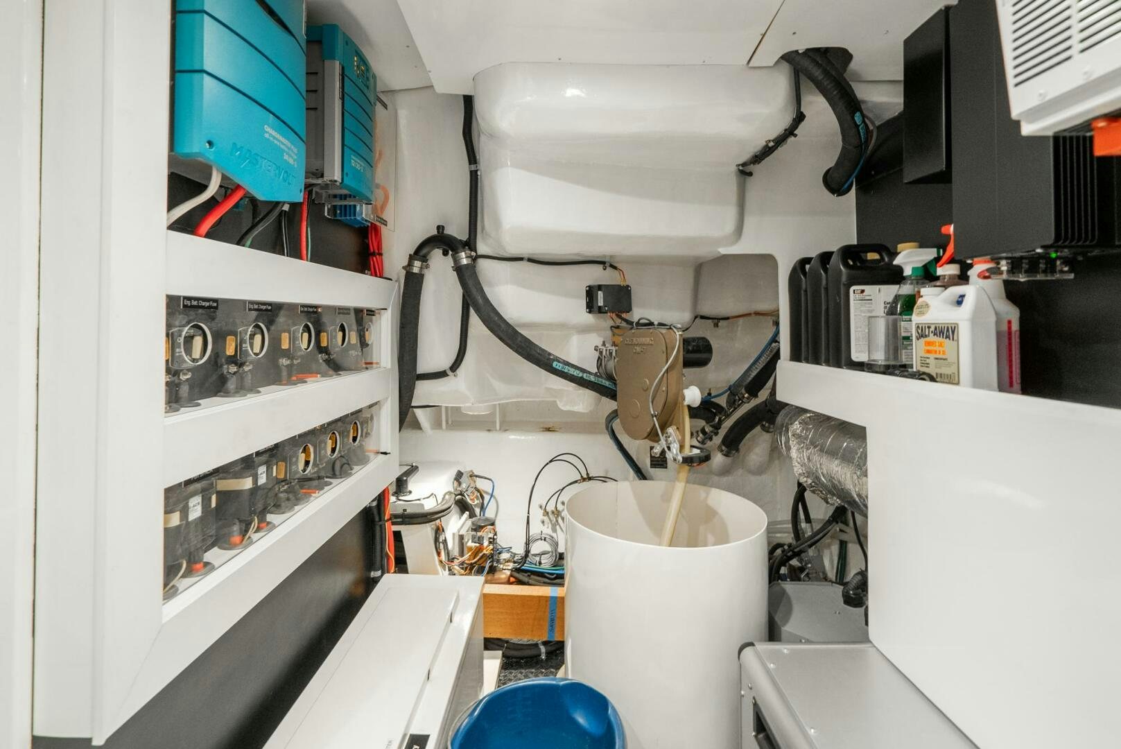 a white machine with wires aboard KING OF NOTHING Yacht for Sale