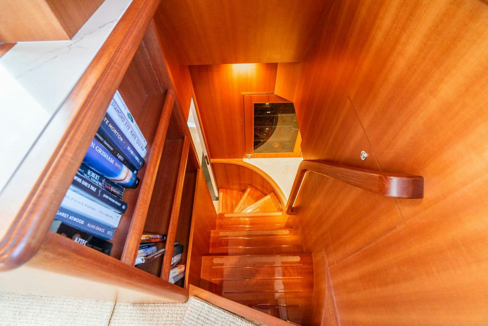 a computer on a table aboard KING OF NOTHING Yacht for Sale