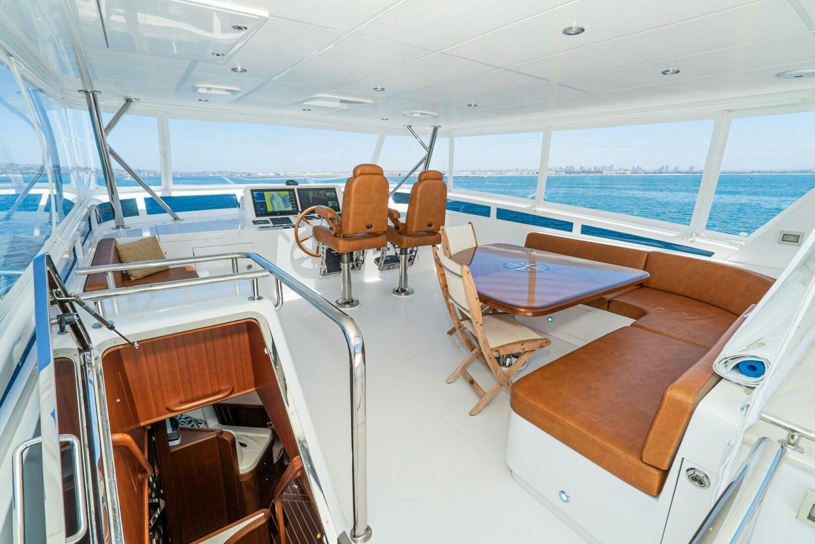 inside of a boat aboard KING OF NOTHING Yacht for Sale