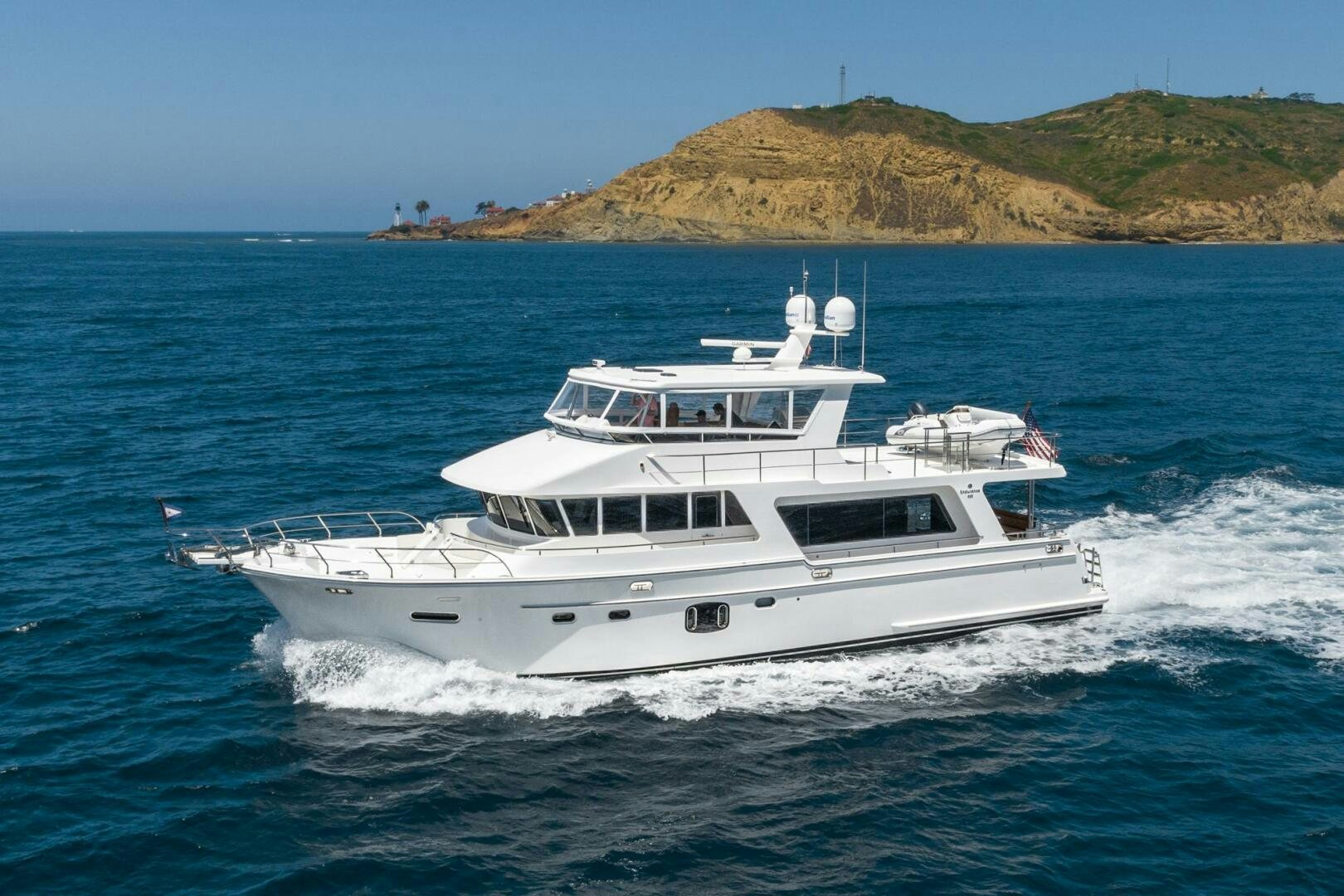 a boat on the water aboard KING OF NOTHING Yacht for Sale