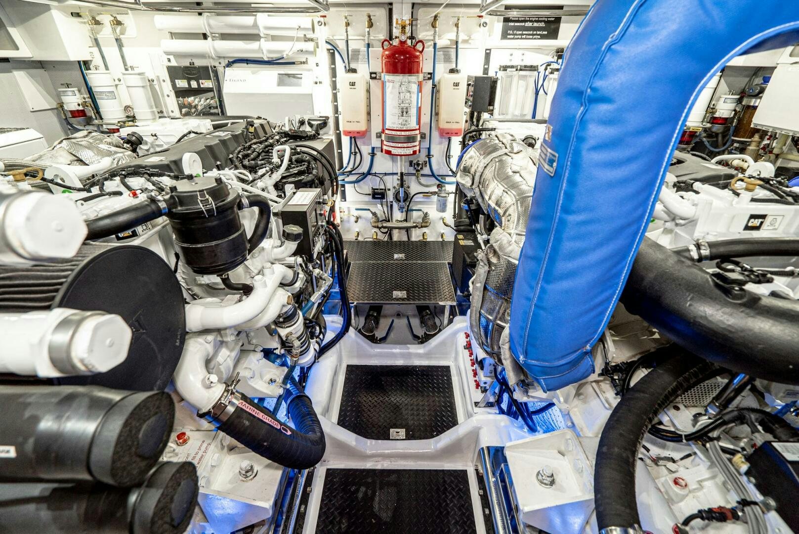 a machine with wires aboard KING OF NOTHING Yacht for Sale