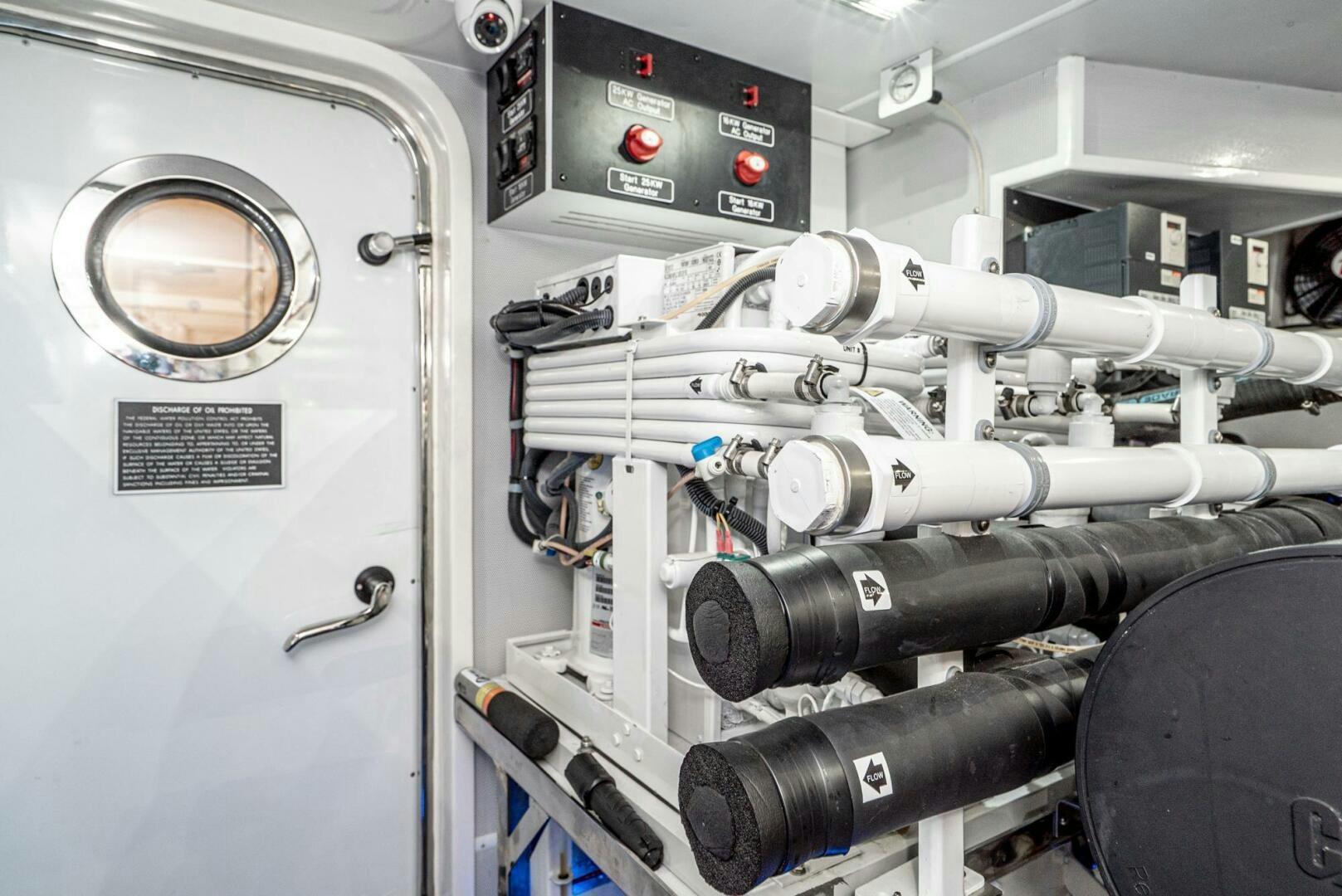 a machine with a large lens aboard KING OF NOTHING Yacht for Sale