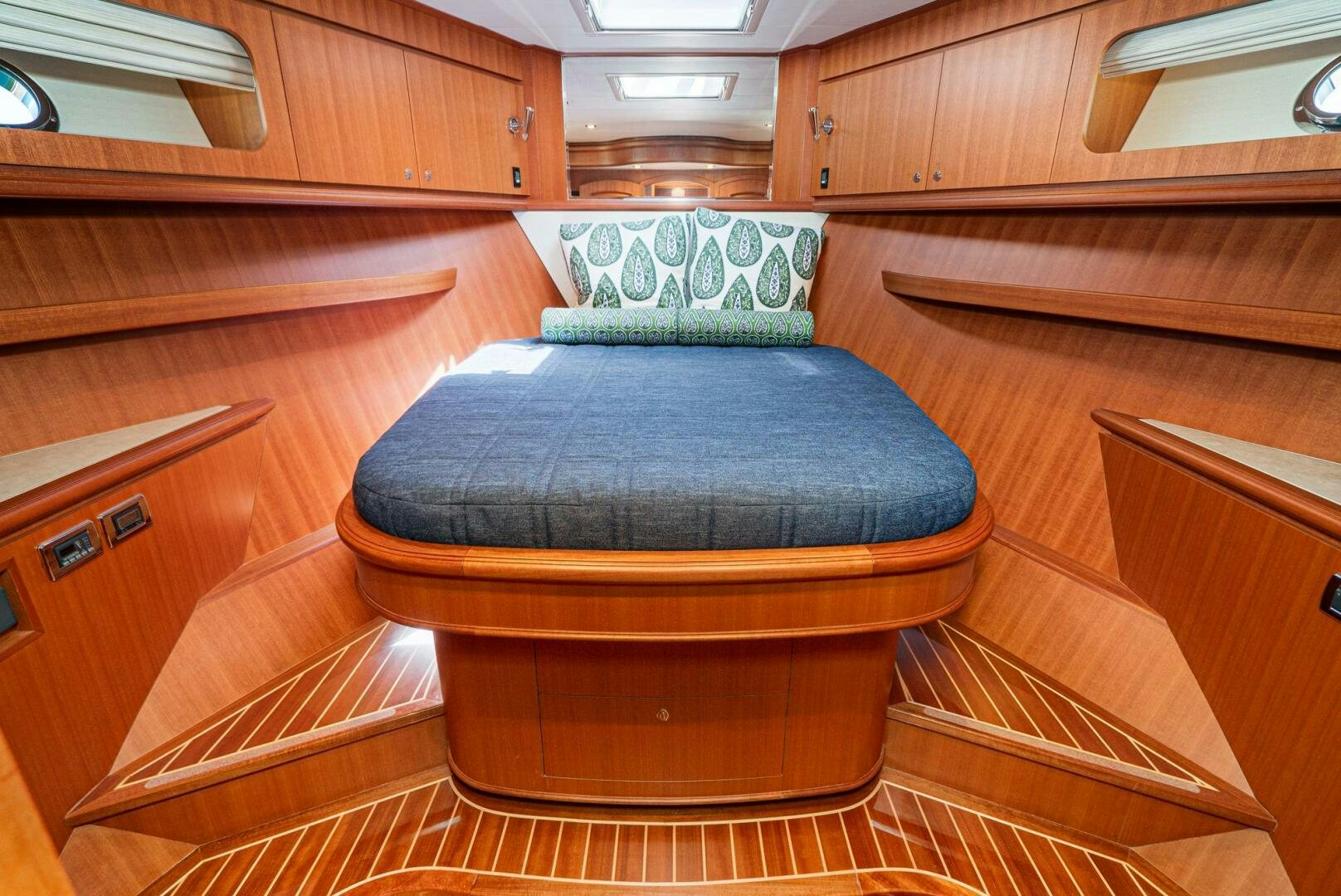 a chair in a room aboard KING OF NOTHING Yacht for Sale