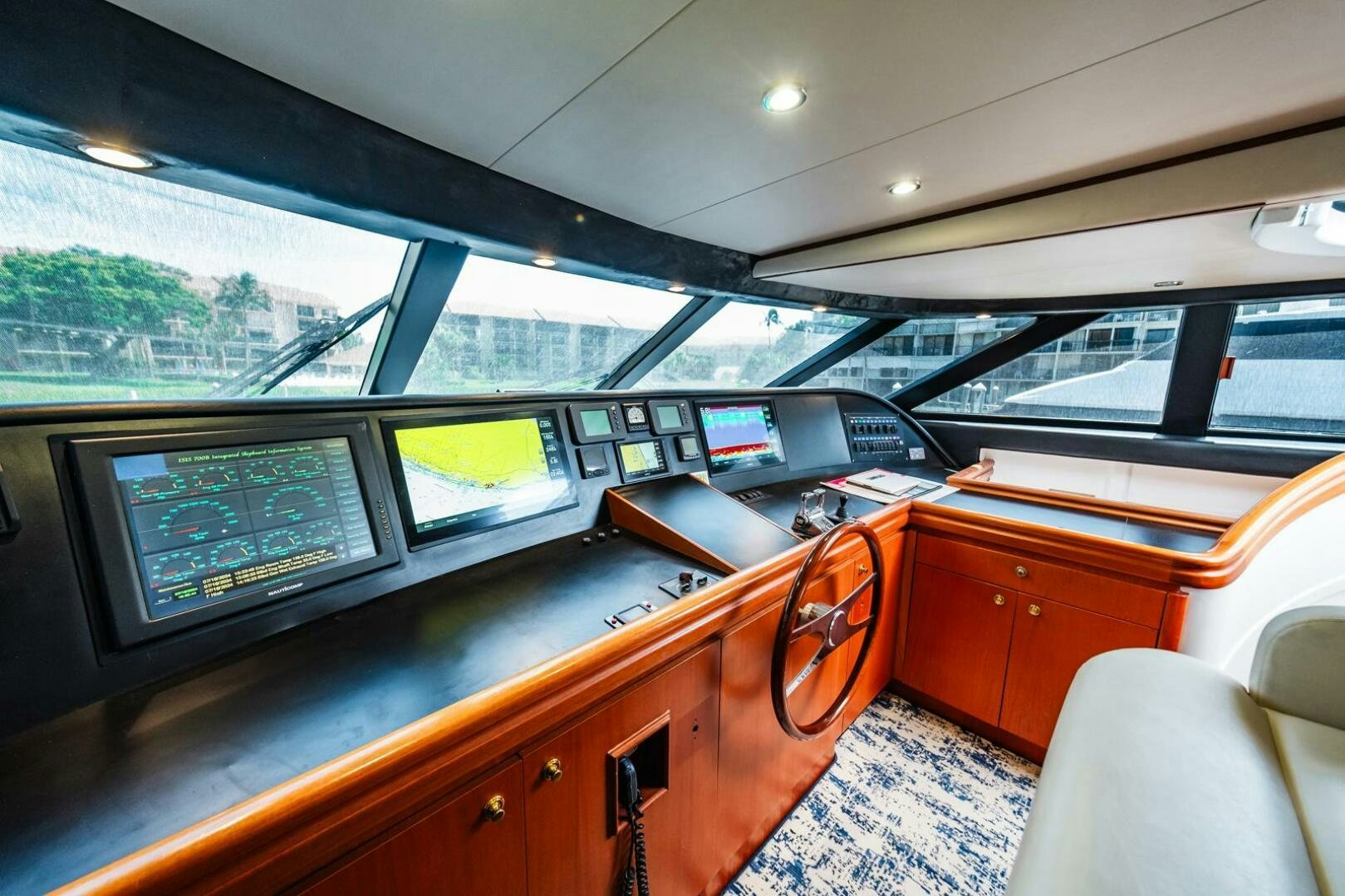 inside of a car aboard GRACE Yacht for Sale