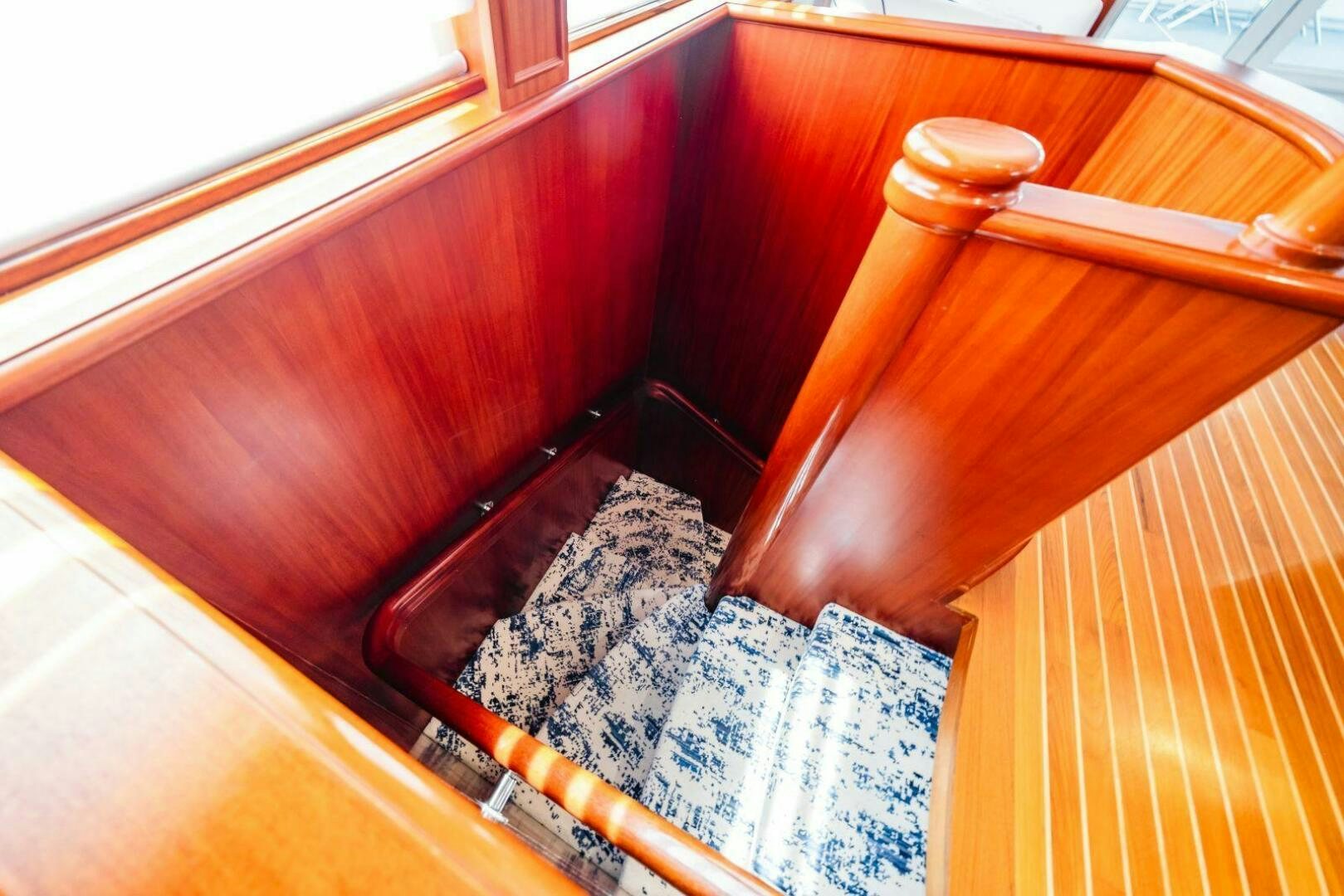 a wooden object with a handle aboard GRACE Yacht for Sale