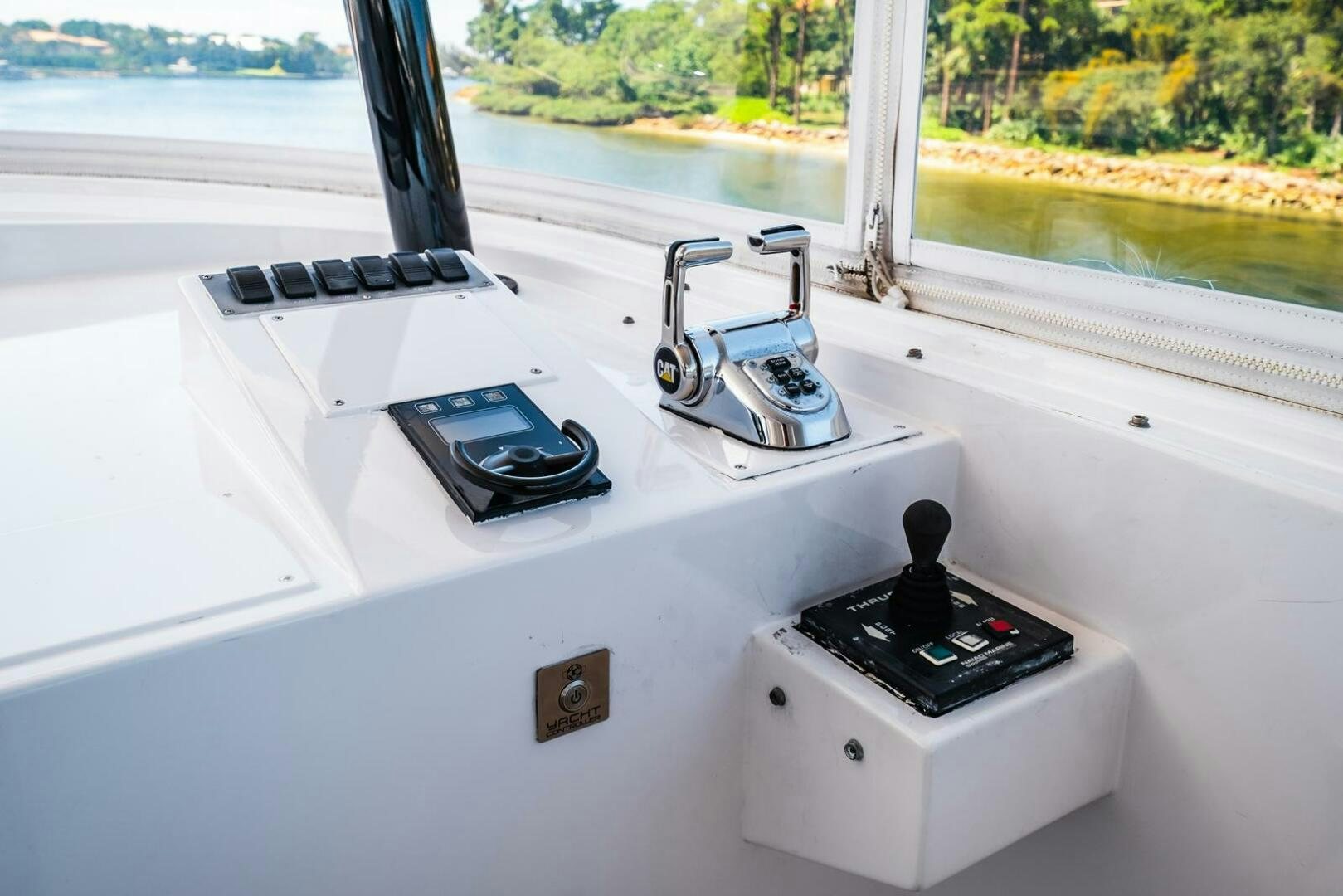 a machine on the window aboard GRACE Yacht for Sale