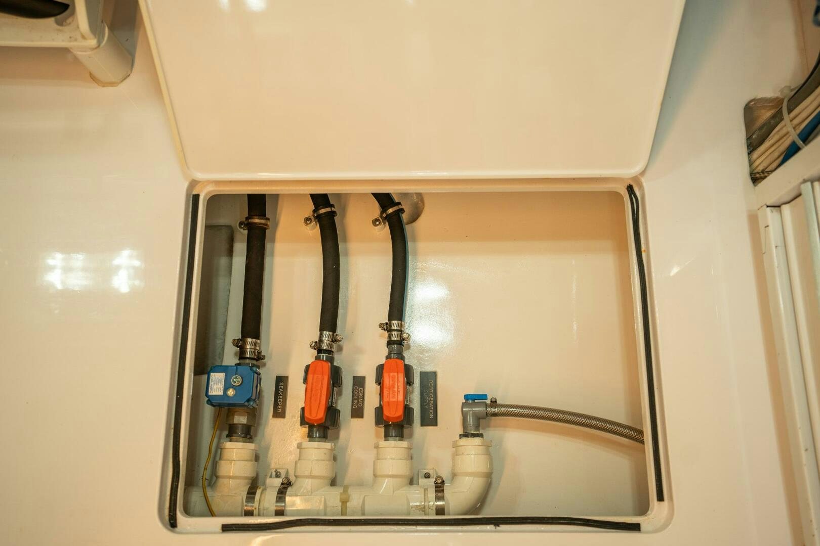 a machine with a drill aboard VOODOO Yacht for Sale