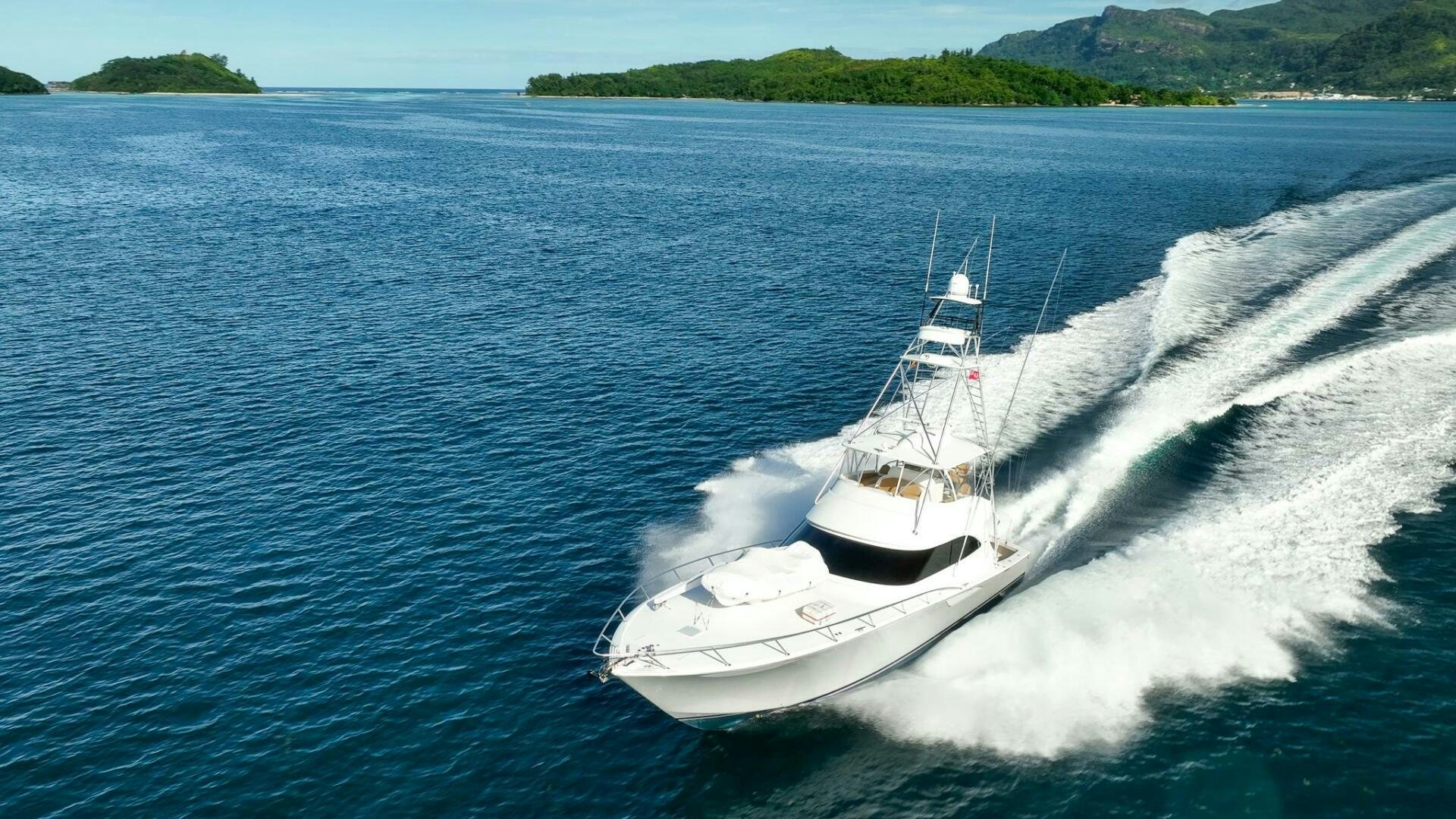 a boat on the water aboard VOODOO Yacht for Sale