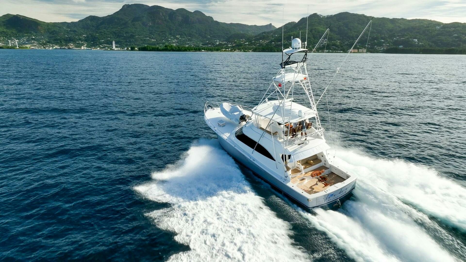 a boat on the water aboard VOODOO Yacht for Sale