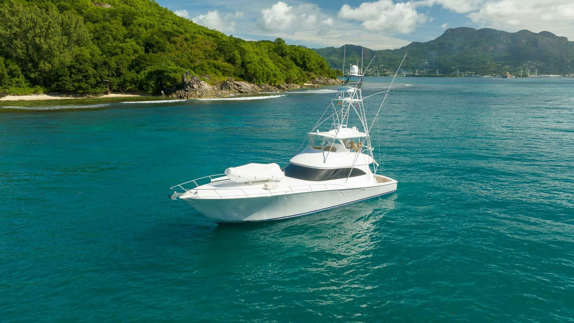a boat on the water aboard VOODOO Yacht for Sale